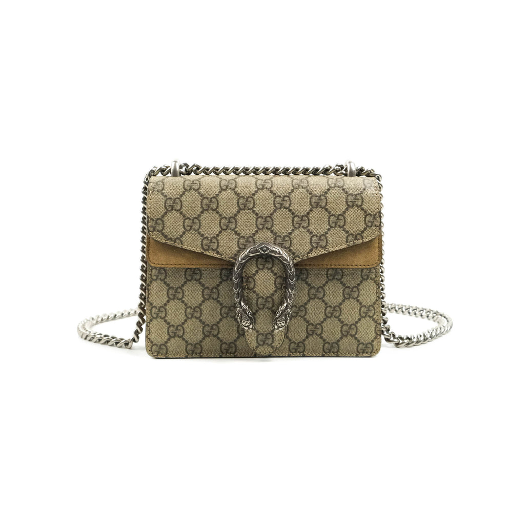 Gucci Dionysus GG Supreme Mini Bag Ruthenium Hardware