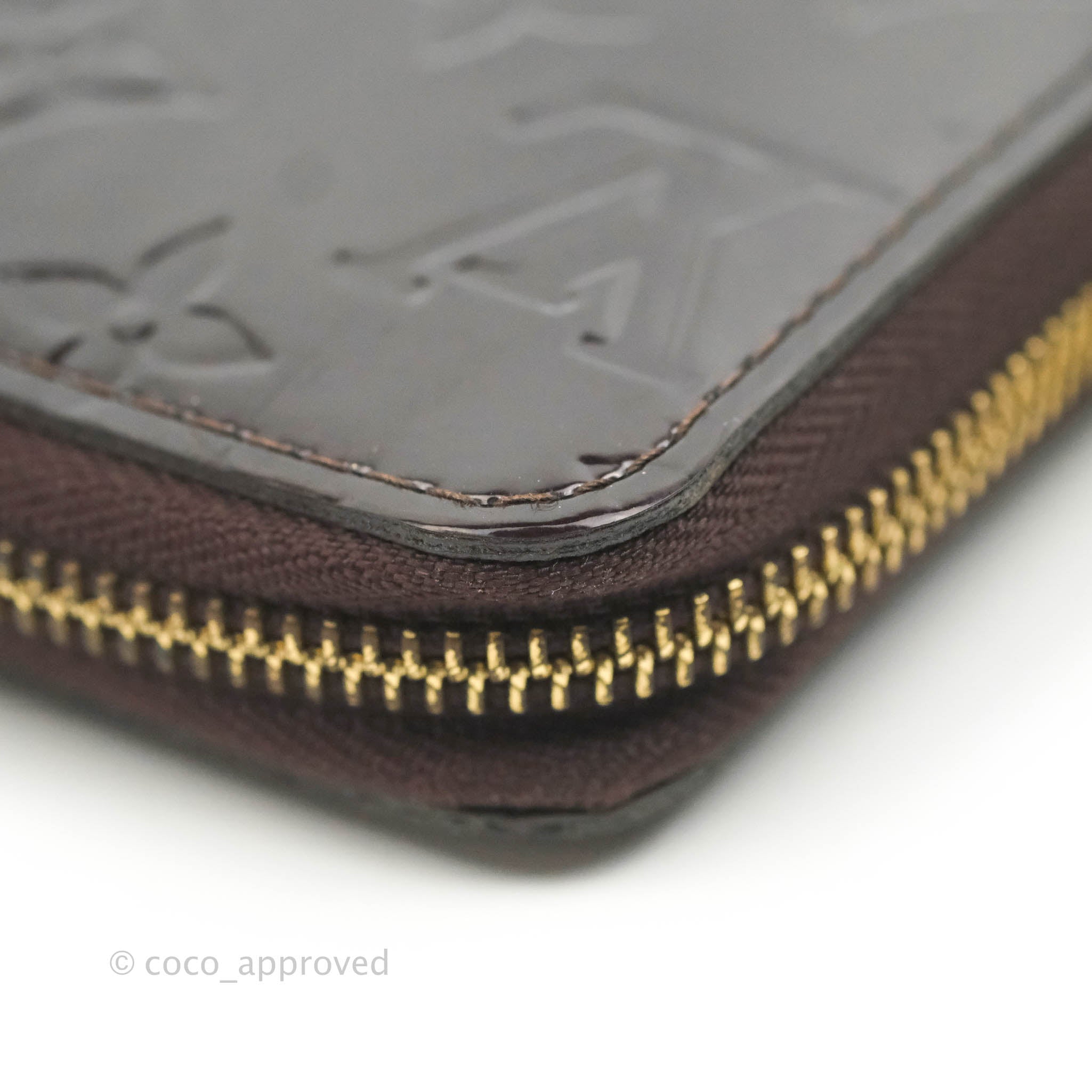 Louis Vuitton Monogram Amarante Zippy Leather Vernis Wallet W