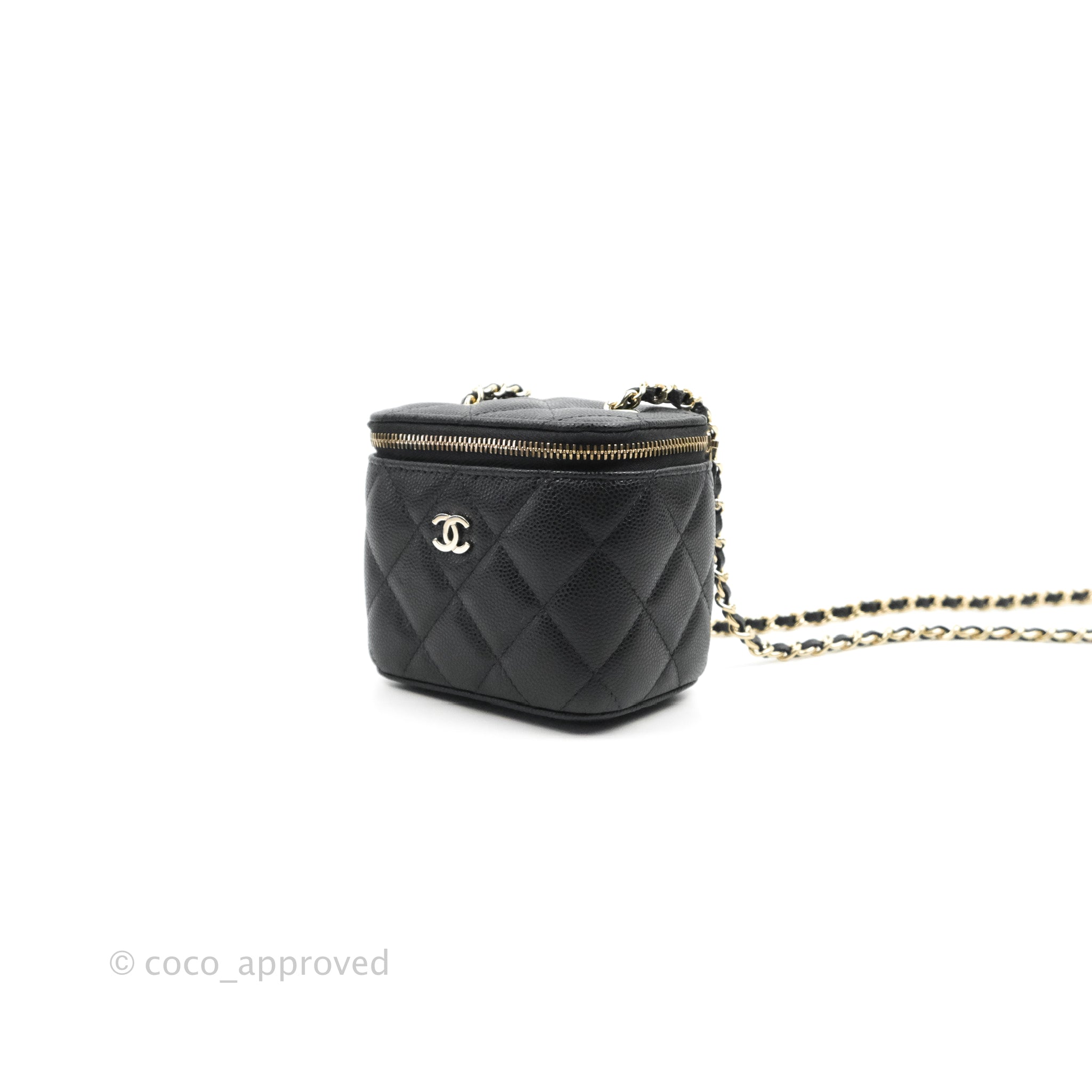 Chanel Small Vanity Caviar Bag Black - NOBLEMARS