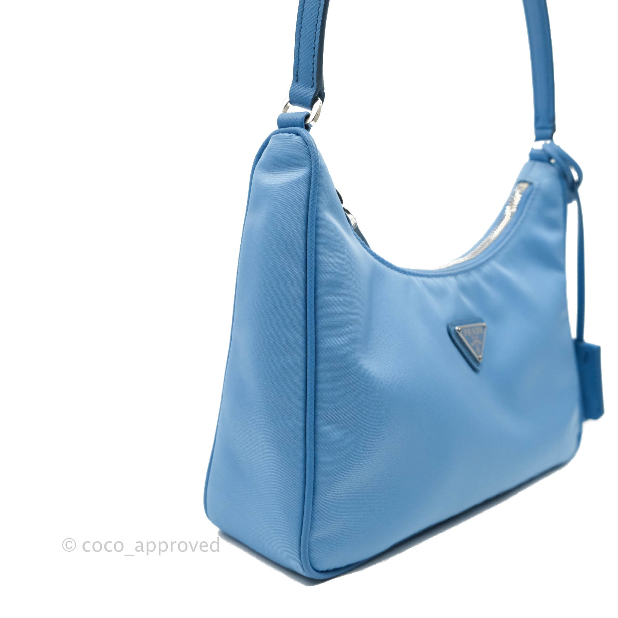 Prada Re-Edition 2005 Re-Nylon Bag Cornflower Blue in Re-Nylon with  Silver-tone - US