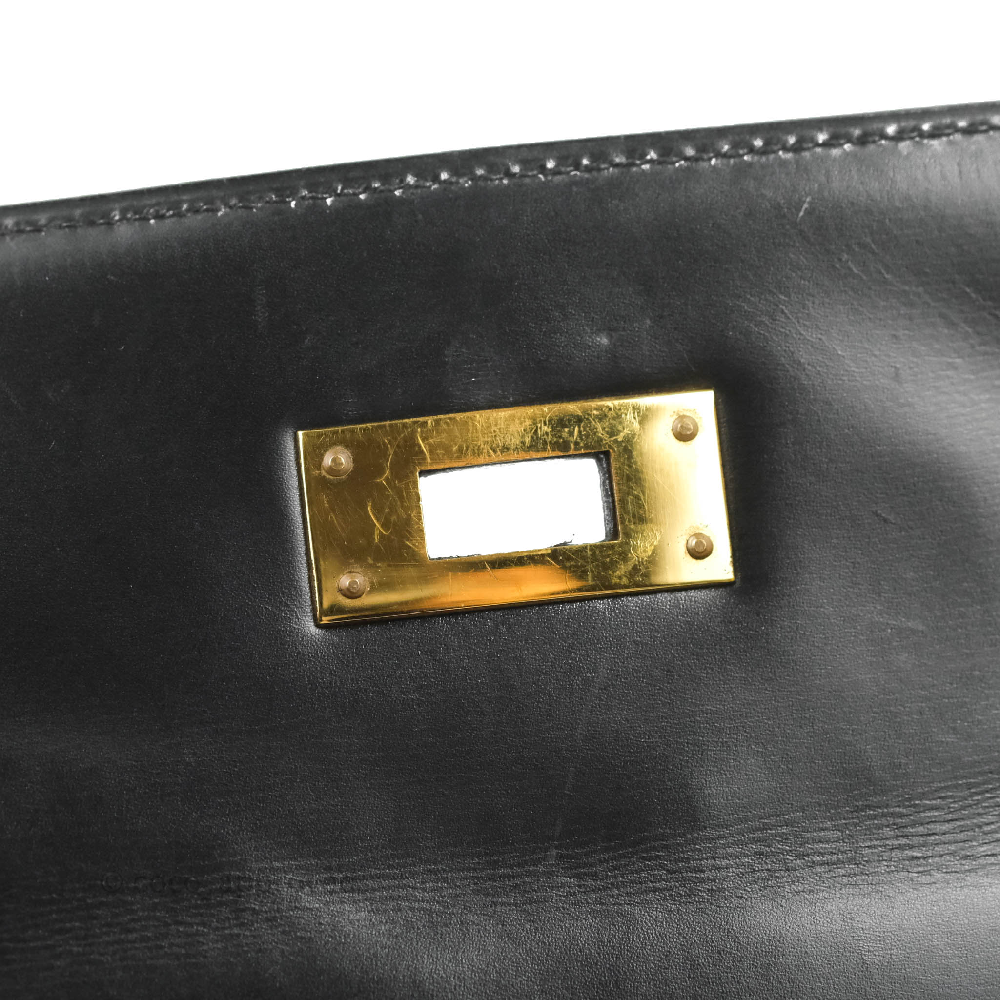 Hermes Vintage Black box Kelly bag 1962 - Katheley's