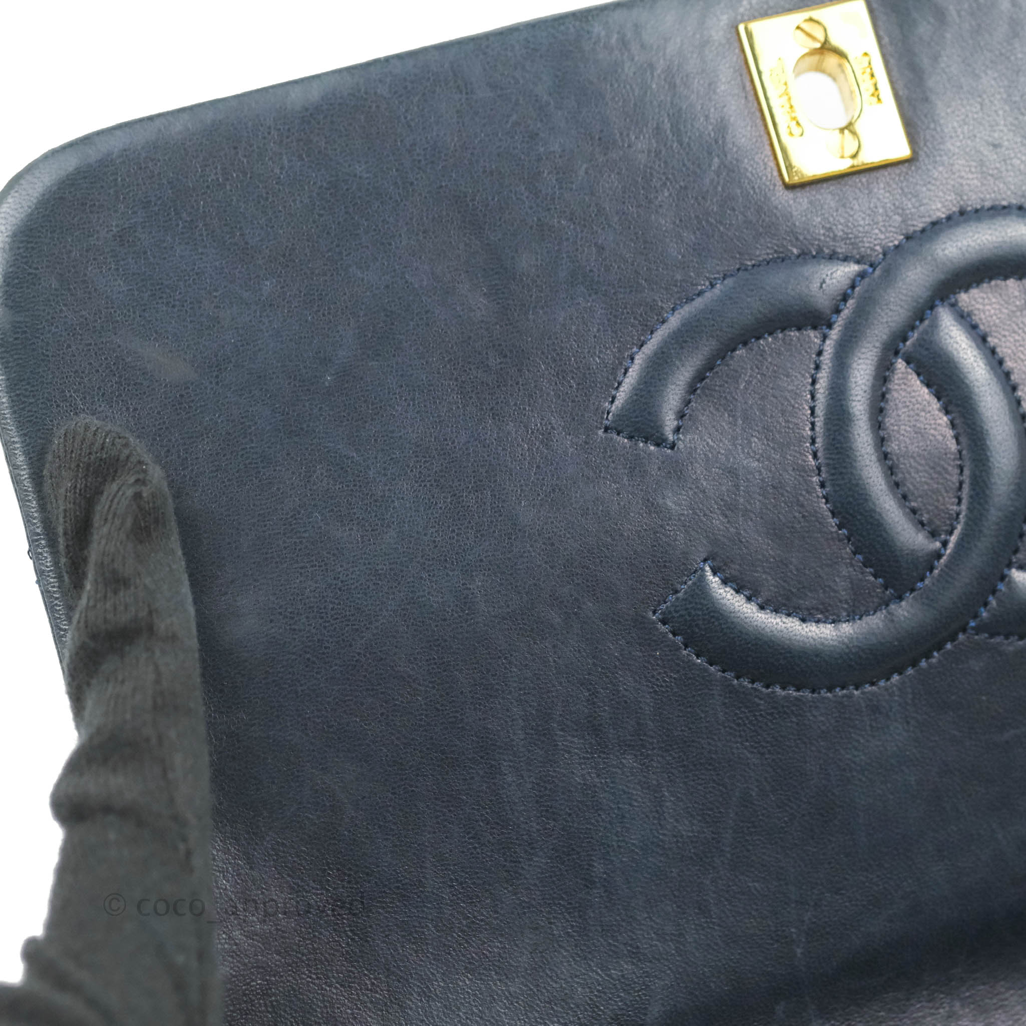 Original Vintage Chanel Card Case in Black