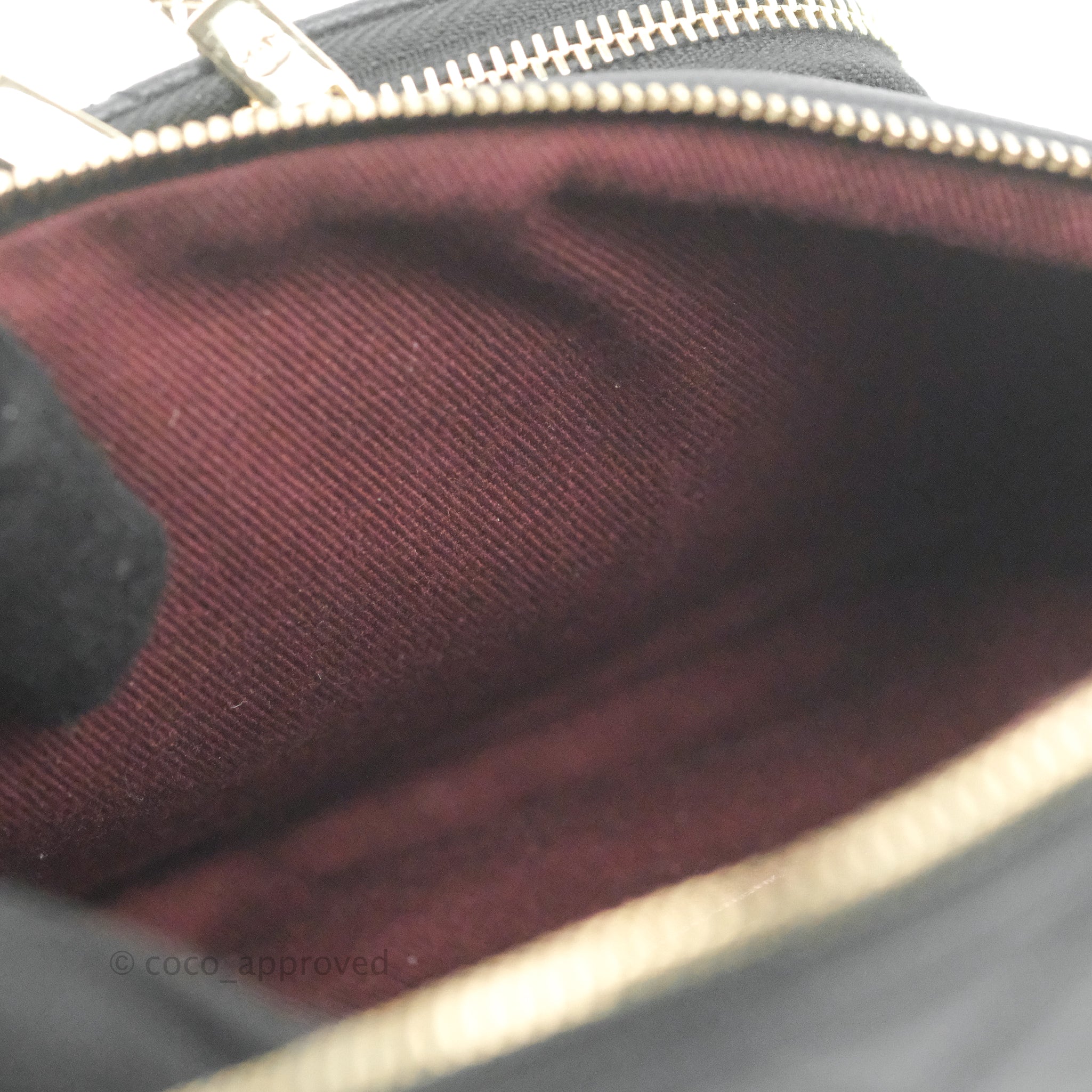 chanel black waist bag leather
