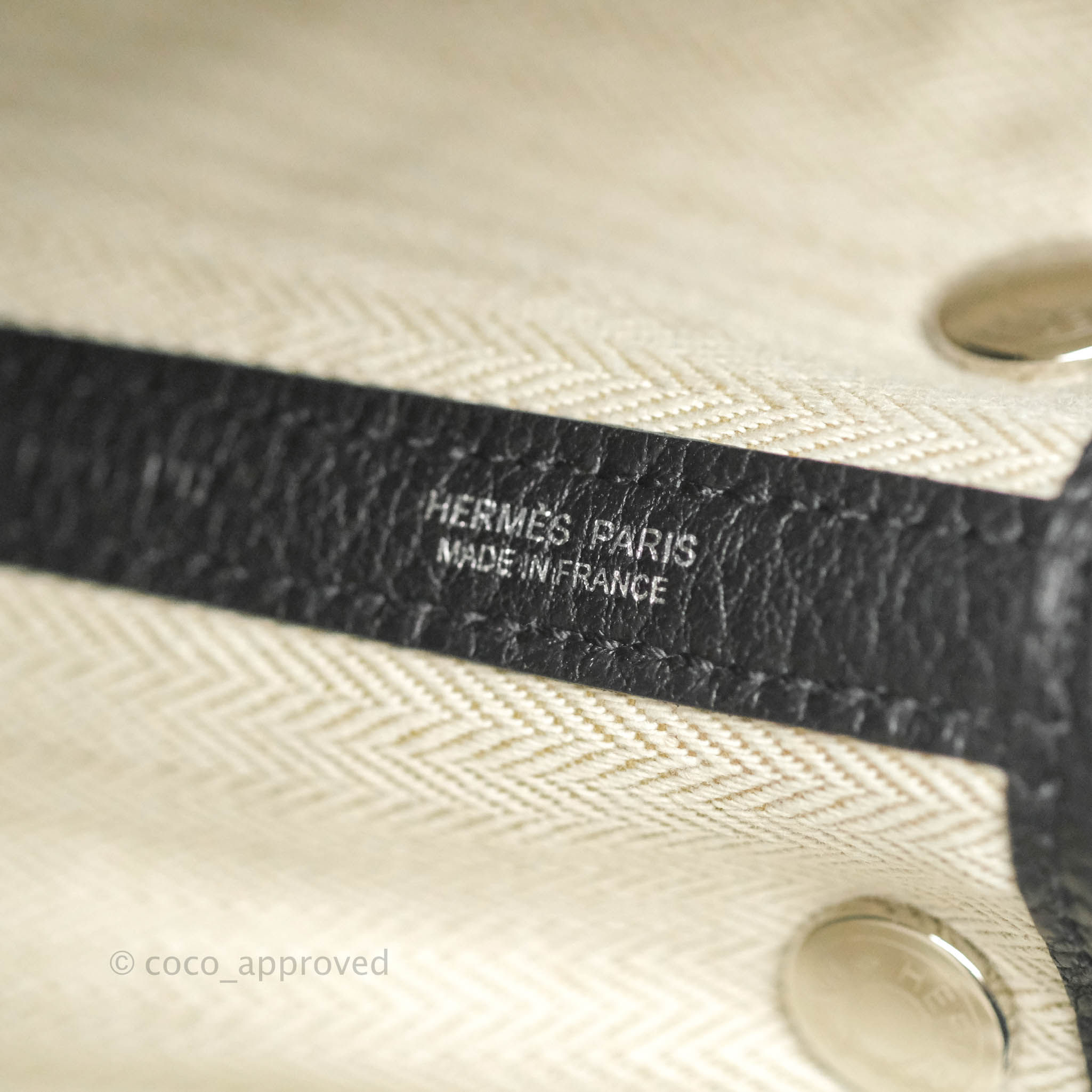 Hermes Garden Party 30 Black Negonda Palladium Hardware – Madison Avenue  Couture