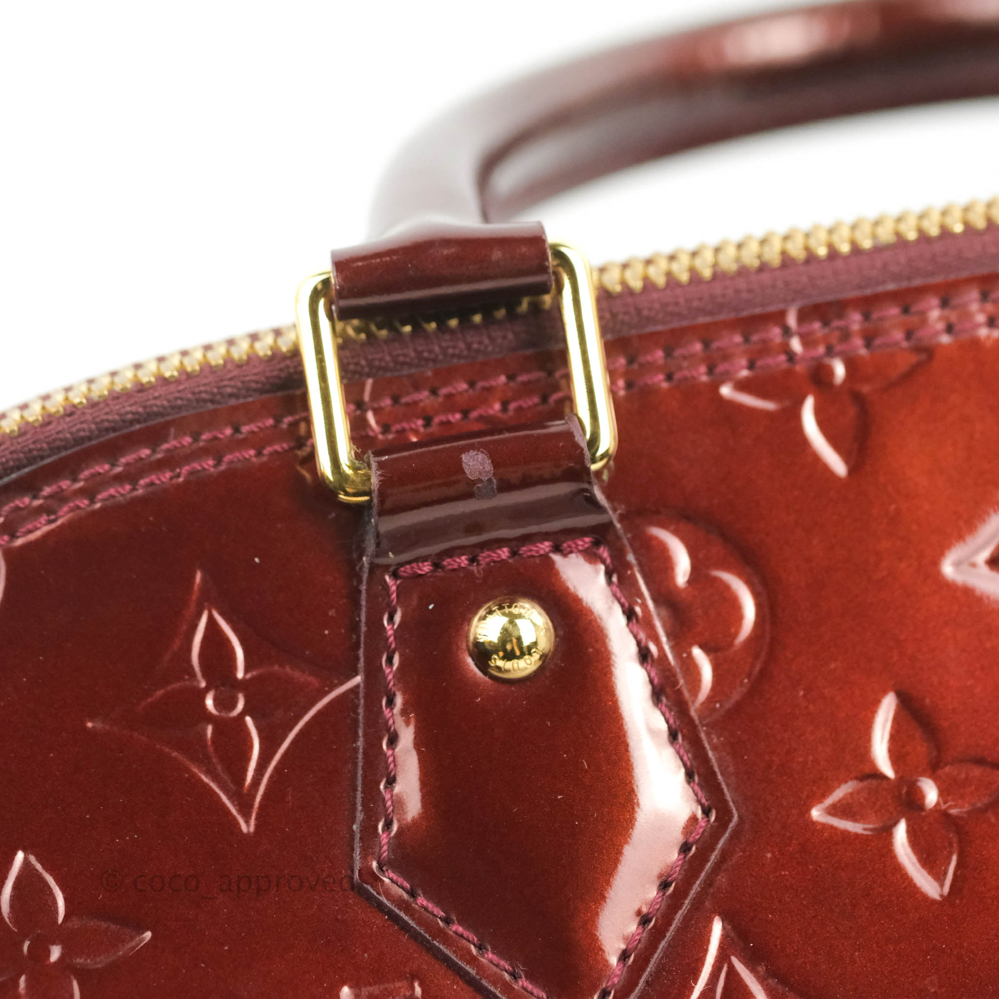 Louis Vuitton Alma Golden Patent leather ref.425072 - Joli Closet