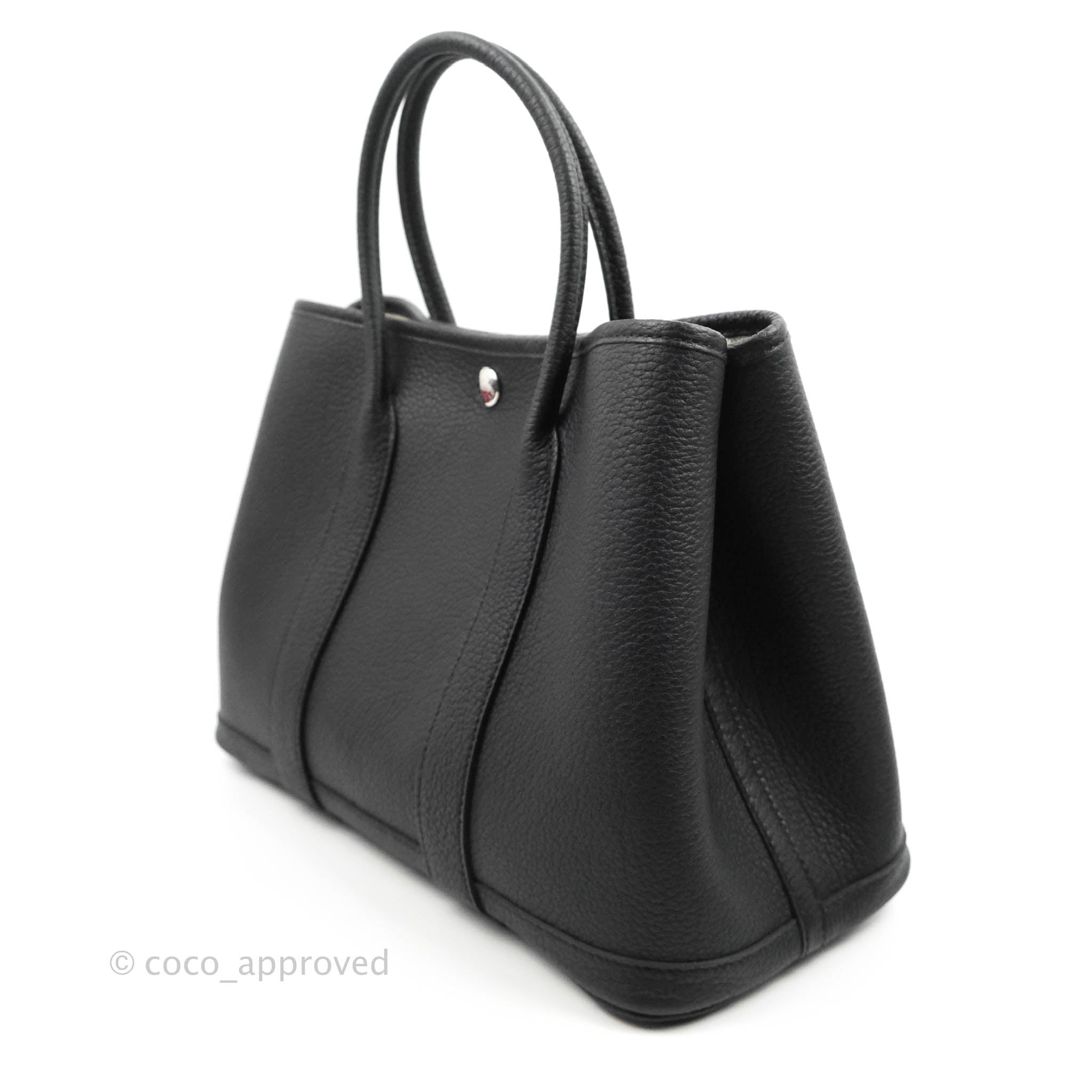 HERMES Negonda Garden Party 30 TPM Black 1244946