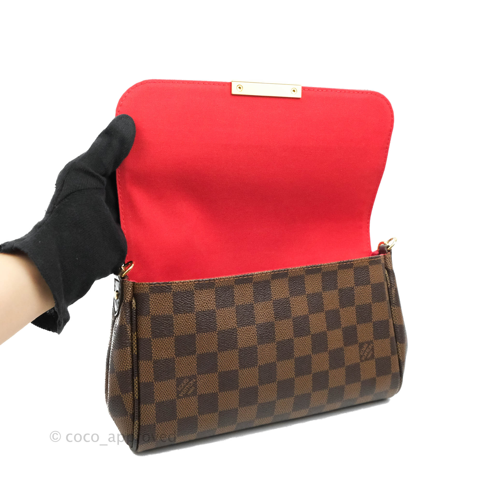 Louis Vuitton Damier Ebene Favourite MM 2-way Flap Bag – Coco Approved  Studio