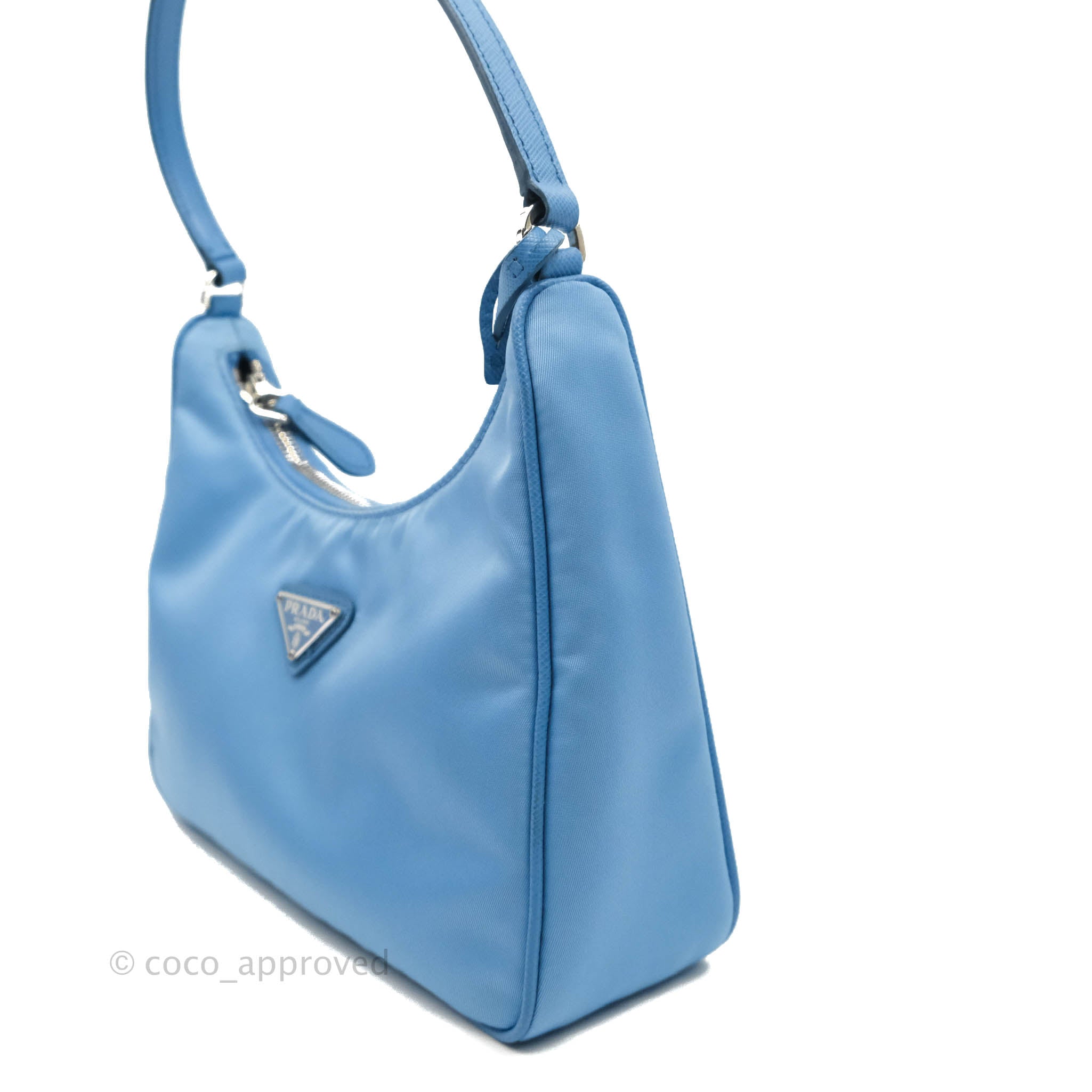 Prada Re-Edition 2005 Re-Nylon Mini Bag Blue Silver Hardware – Coco  Approved Studio