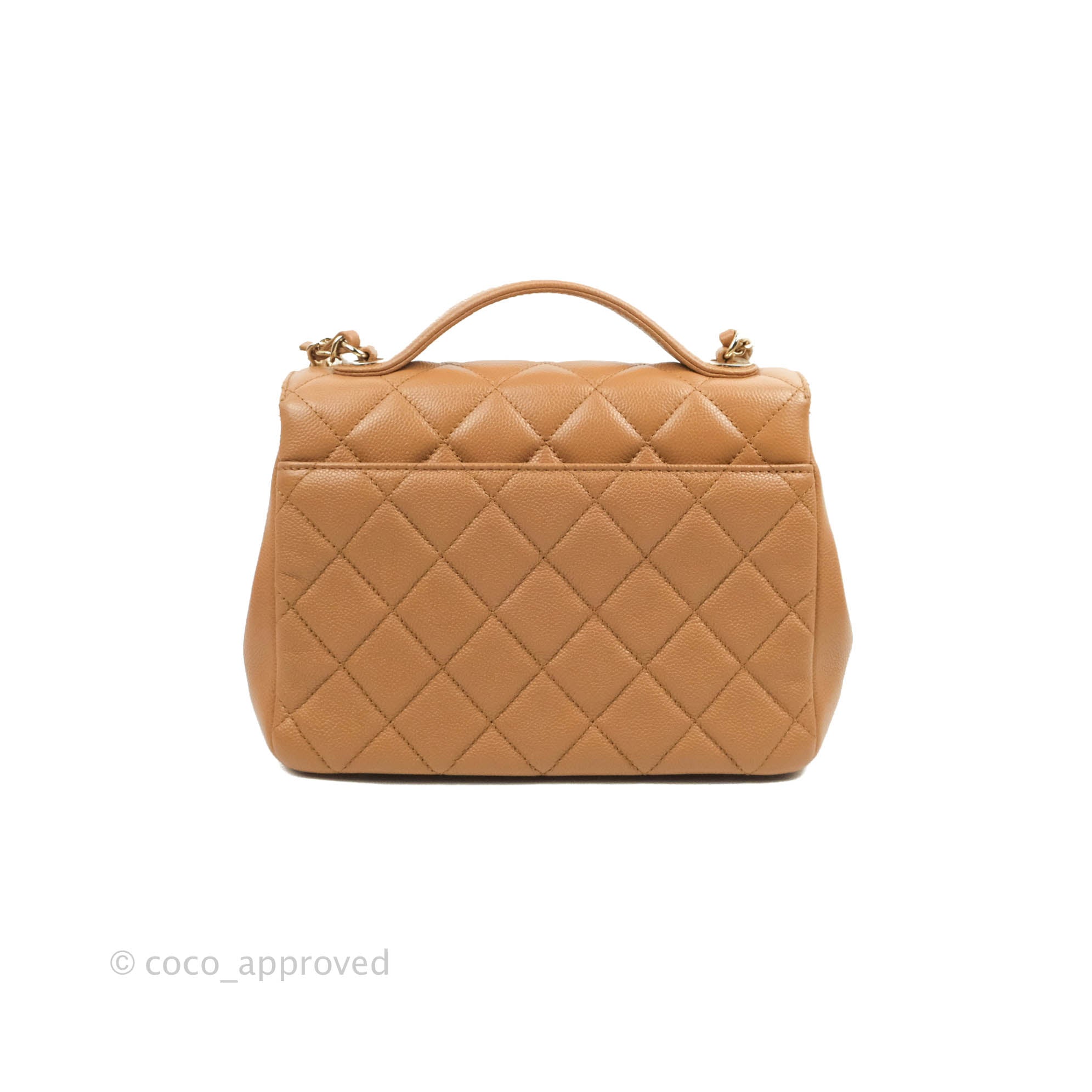 Chanel Quilted Medium Business Affinity Flap Caramel Caviar Gold Hardw –  Coco Approved Studio