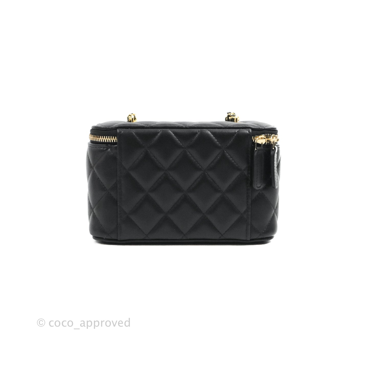 Chanel Vanity with Chain Black Lambskin Gold Hardware 23C – Coco