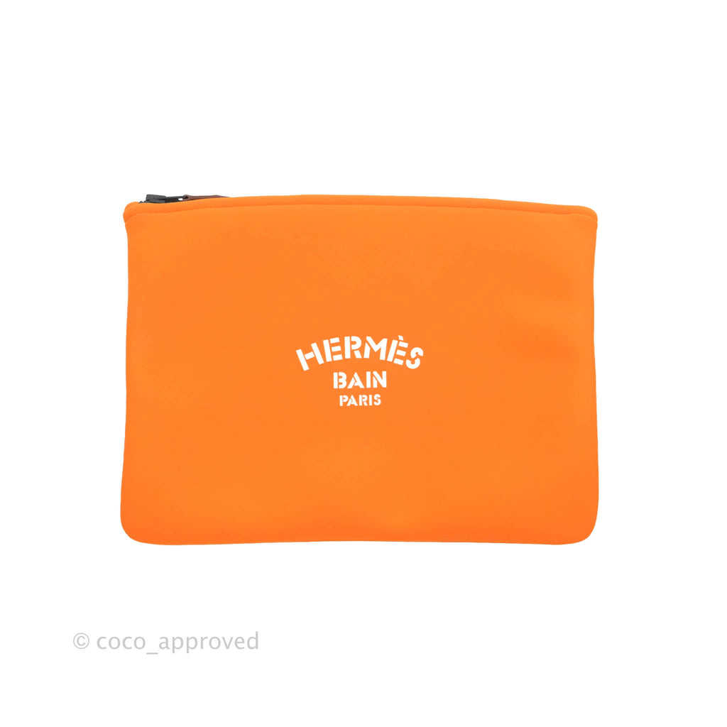 Hermès Medium Bain Neobain Case Orange