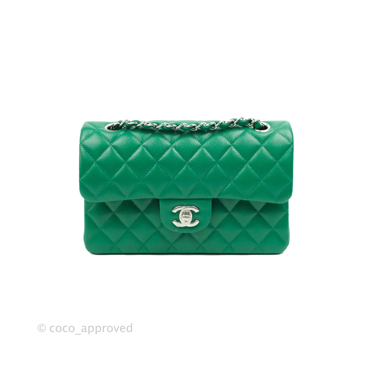 Chanel 18255921 13S A67824Y Green Distressed Easy Flap Bag
