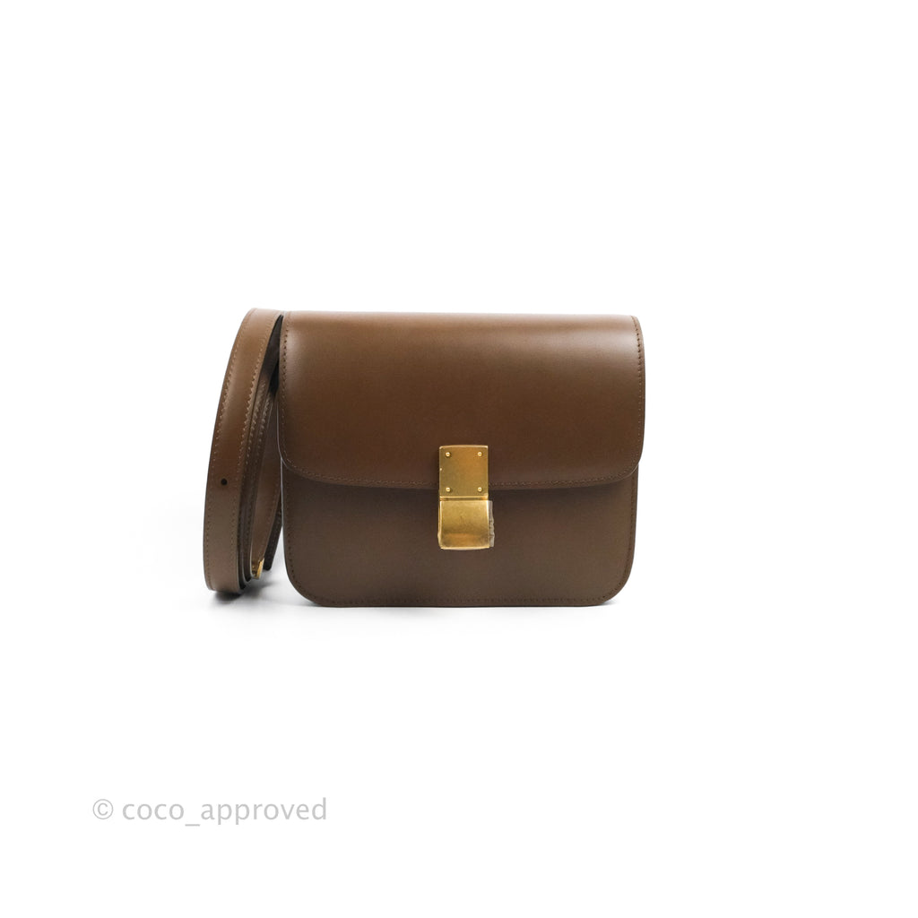 Celine Teen Classic Box Flap Caramel Calfskin