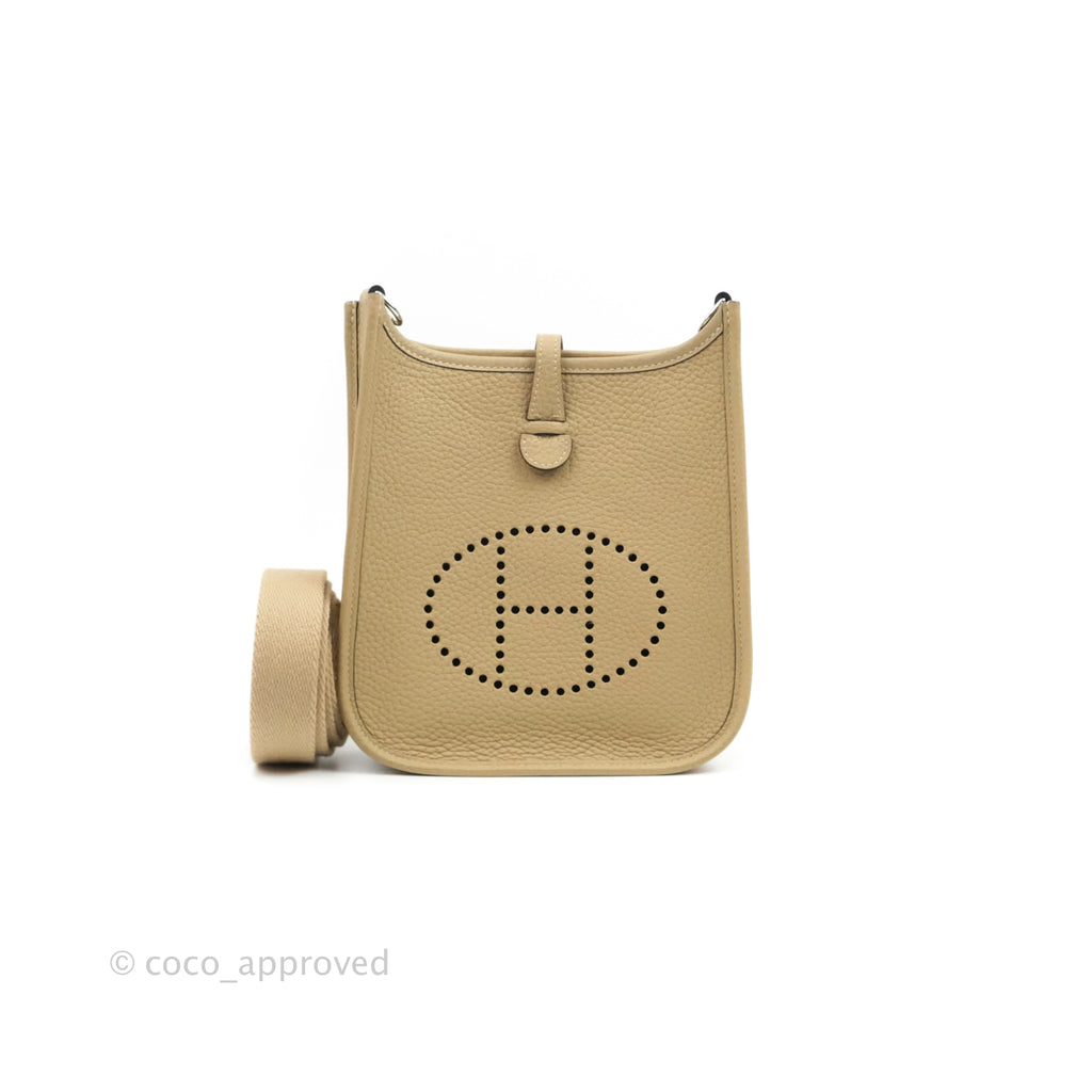 Hermès Mini Evelyne 16 Trench Clemence Palladium Hardware