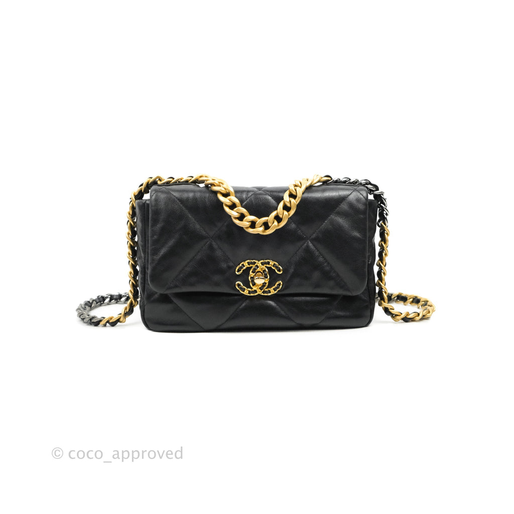 Chanel 19 Small Black Mixed Hardware