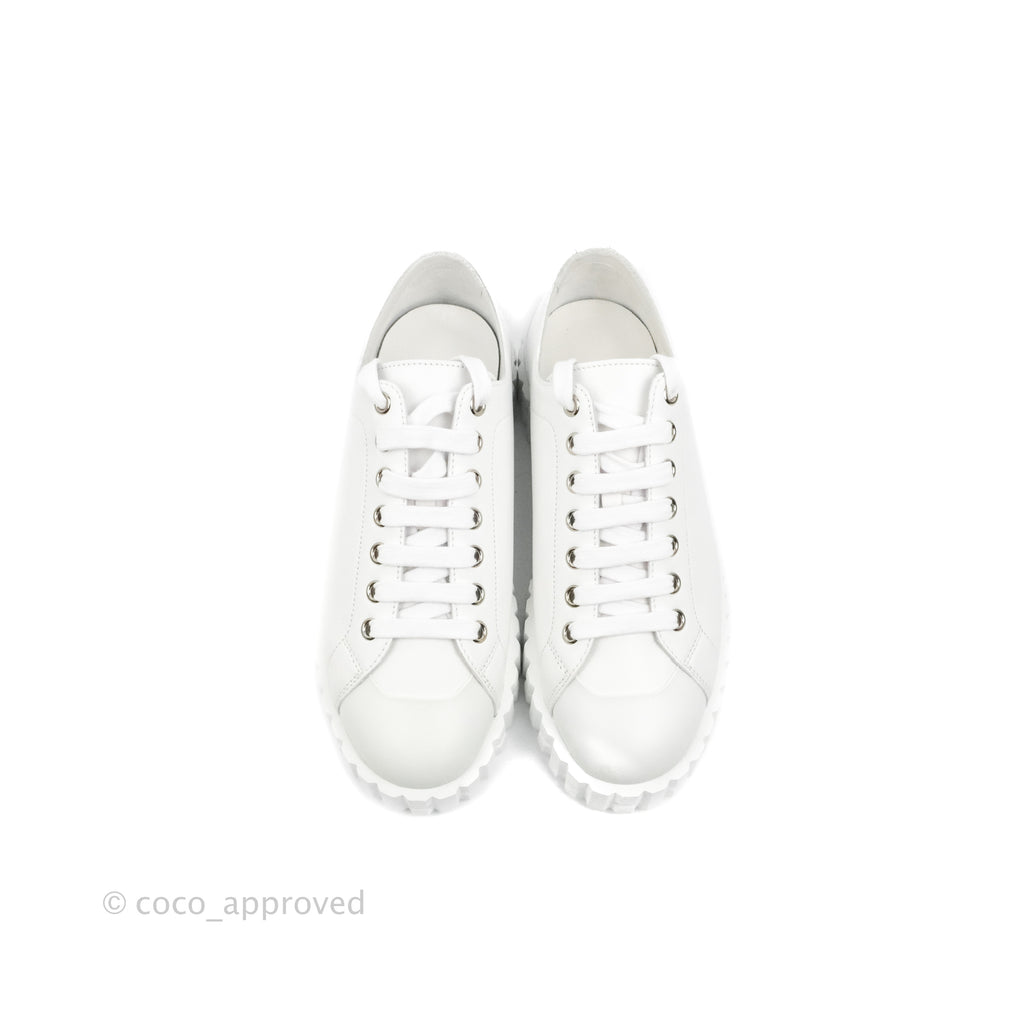 Hermès Cross Sneakers in White Size 36
