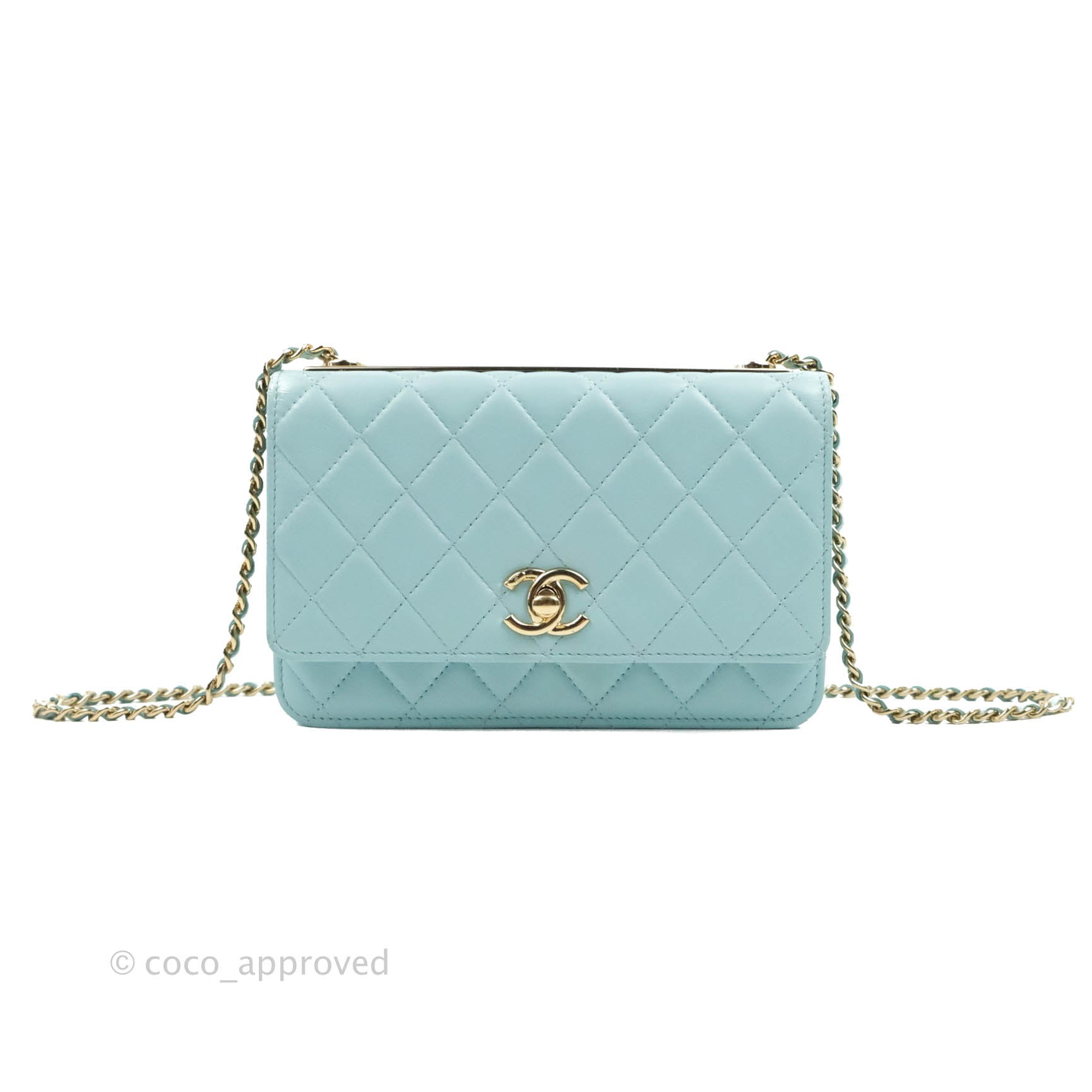Reserved) Chanel Tiffany Blue Mini Rectangular 19C #27, Luxury