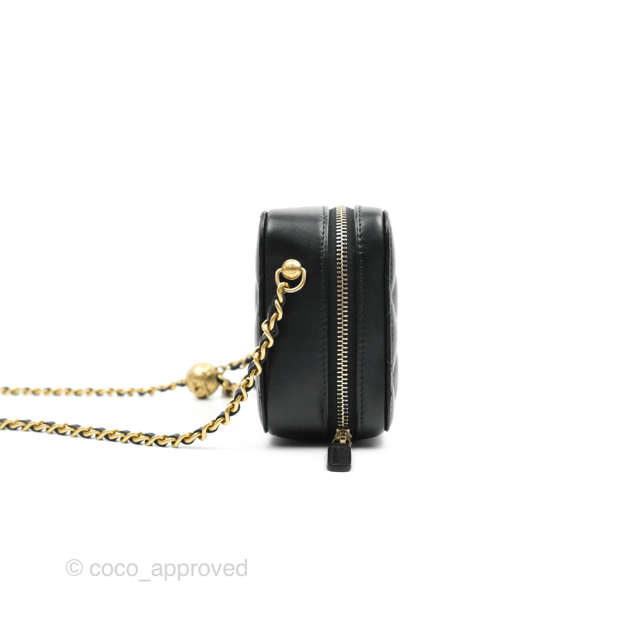 CHANEL PEARL CRUSH MINI CAMERA BAG IN BEIGE LAMBSKIN & GOLD TONE HW – BLuxe  Boutique