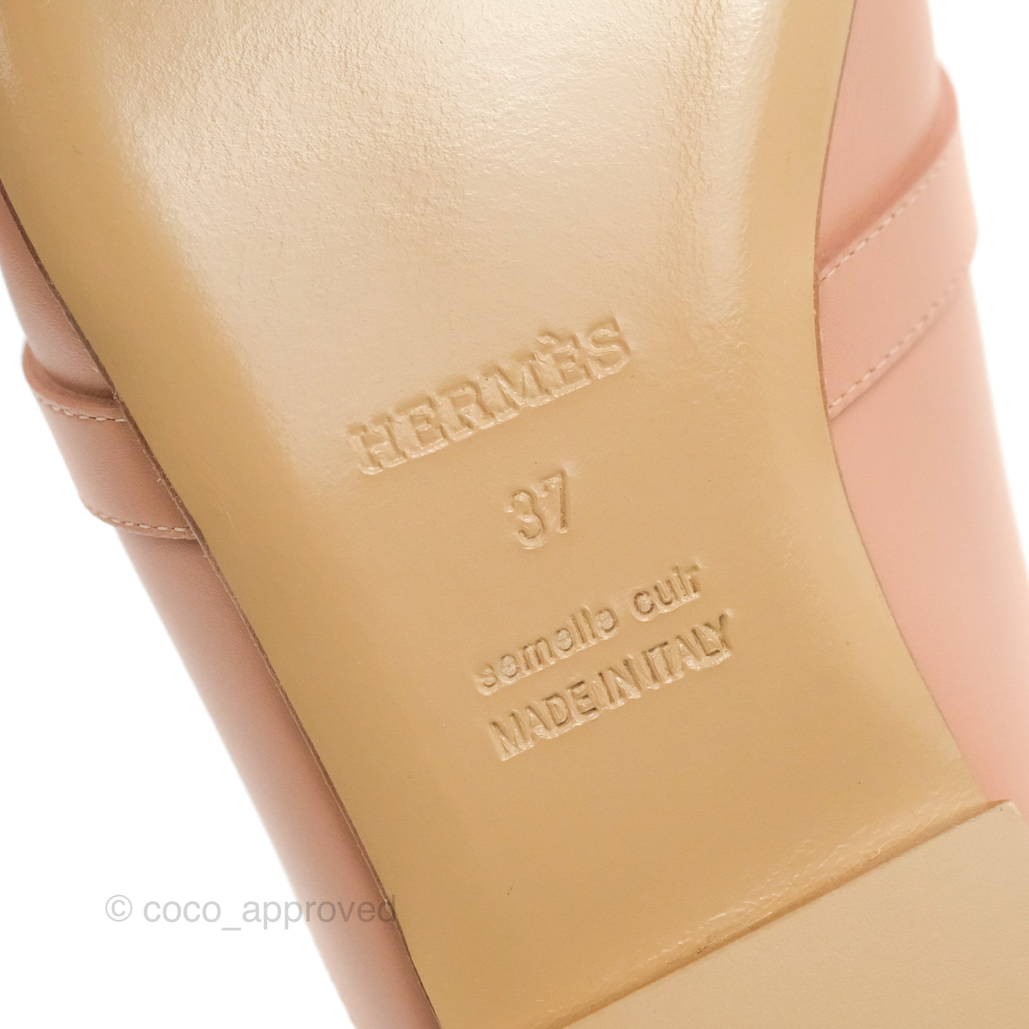 Hermes Oz Mule Calfskin/Niloticus Crocodile Leather Rose Gold