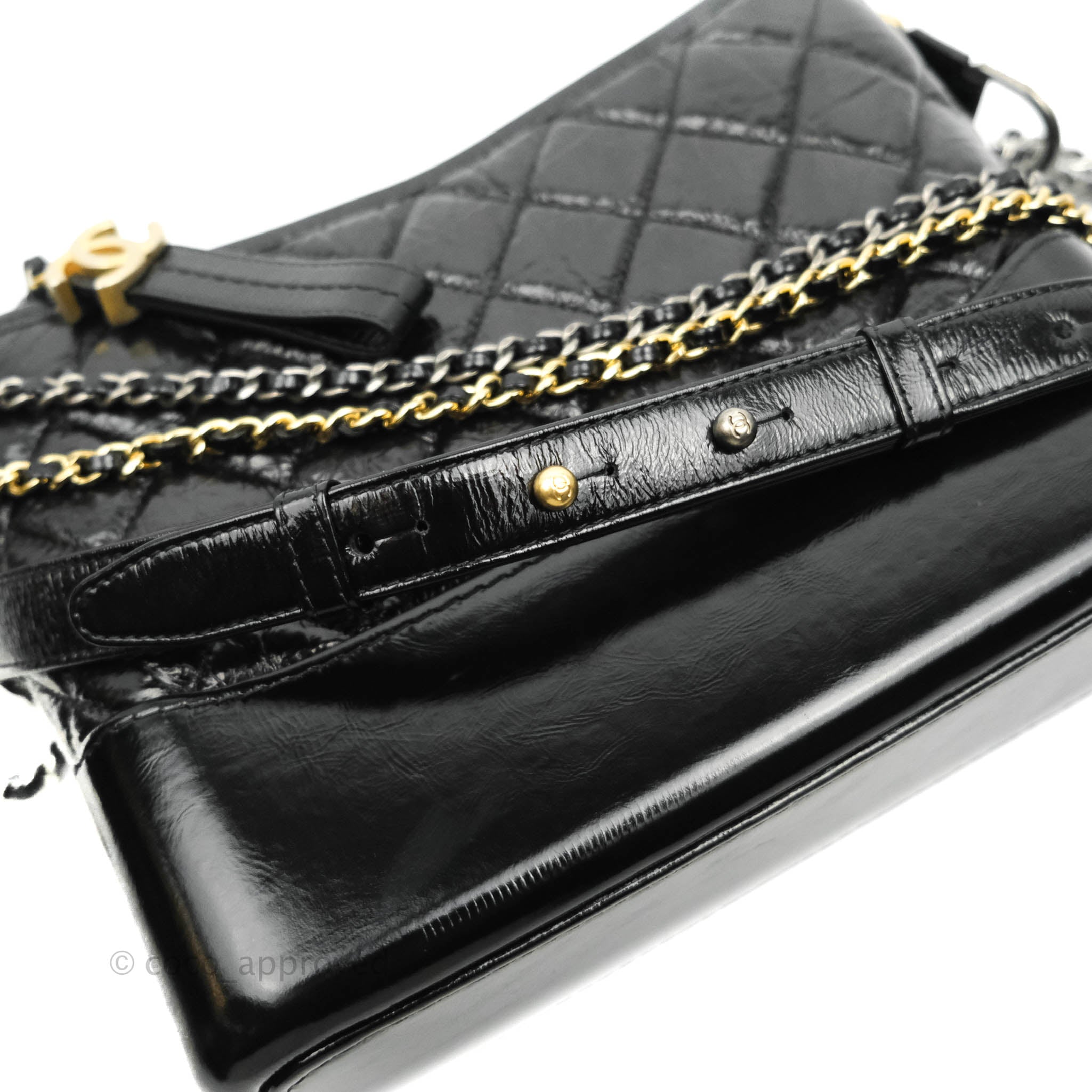 Chanel New Medium Gabrielle Hobo Beige/Black Aged Calfskin – Coco Approved  Studio