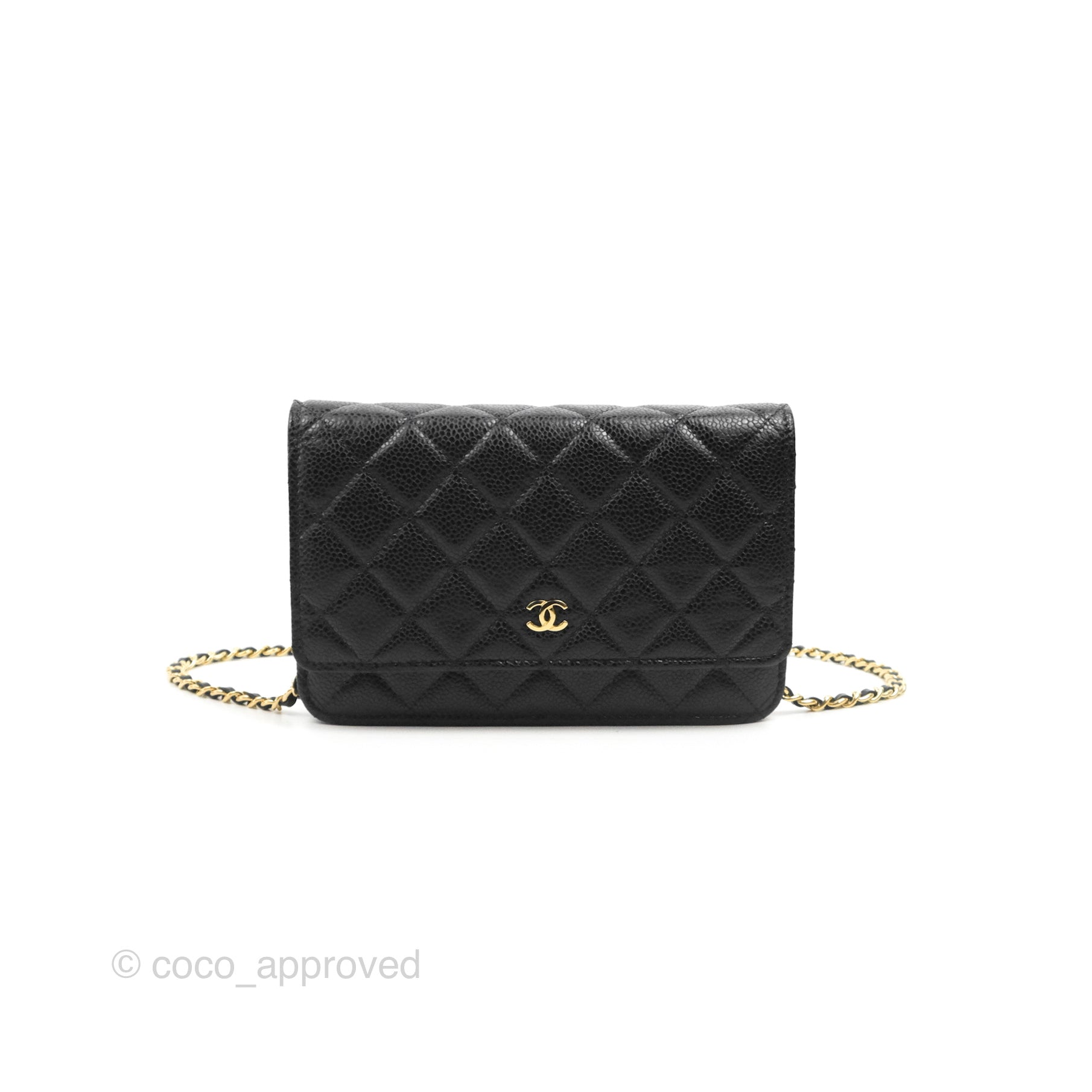 Chanel Quilted Classic WOC Black Caviar Gold Hardware – Coco Approved Studio
