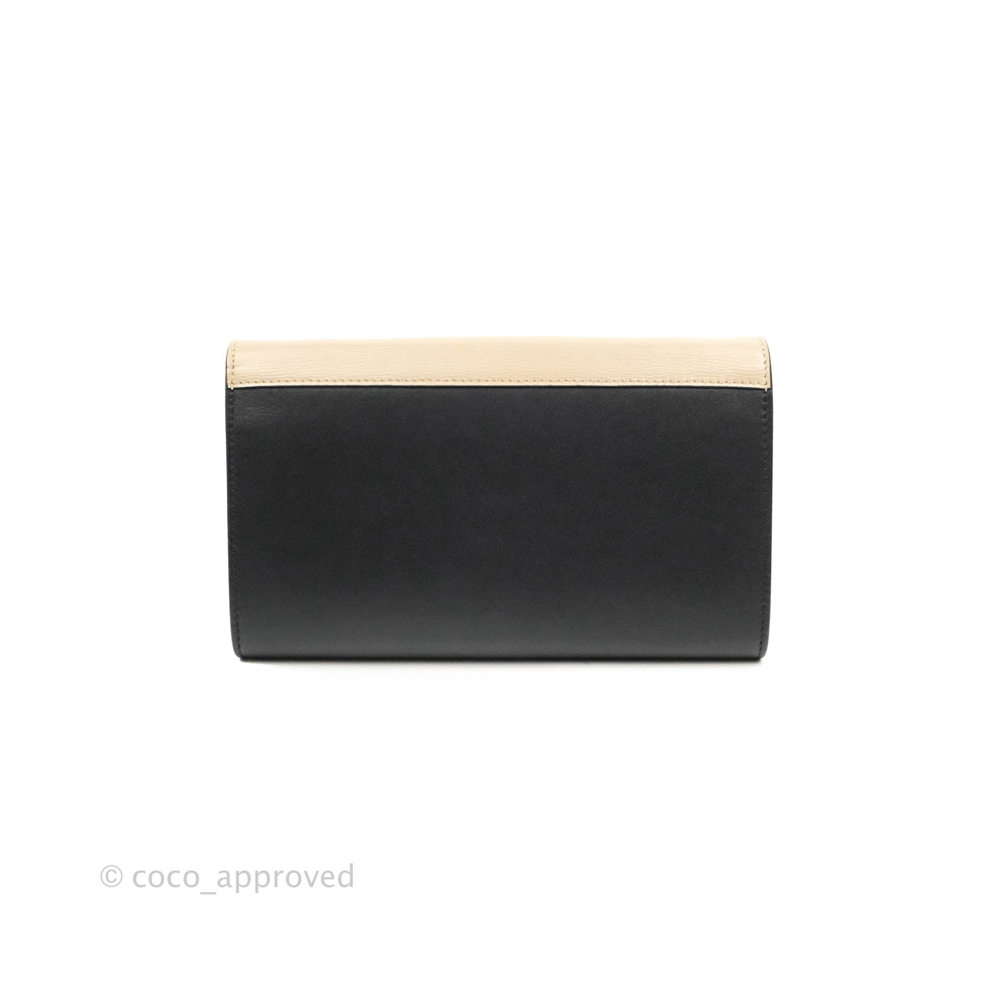Celine Pocket Envelope Wallet on Chain Beige/Pink/Black – Coco