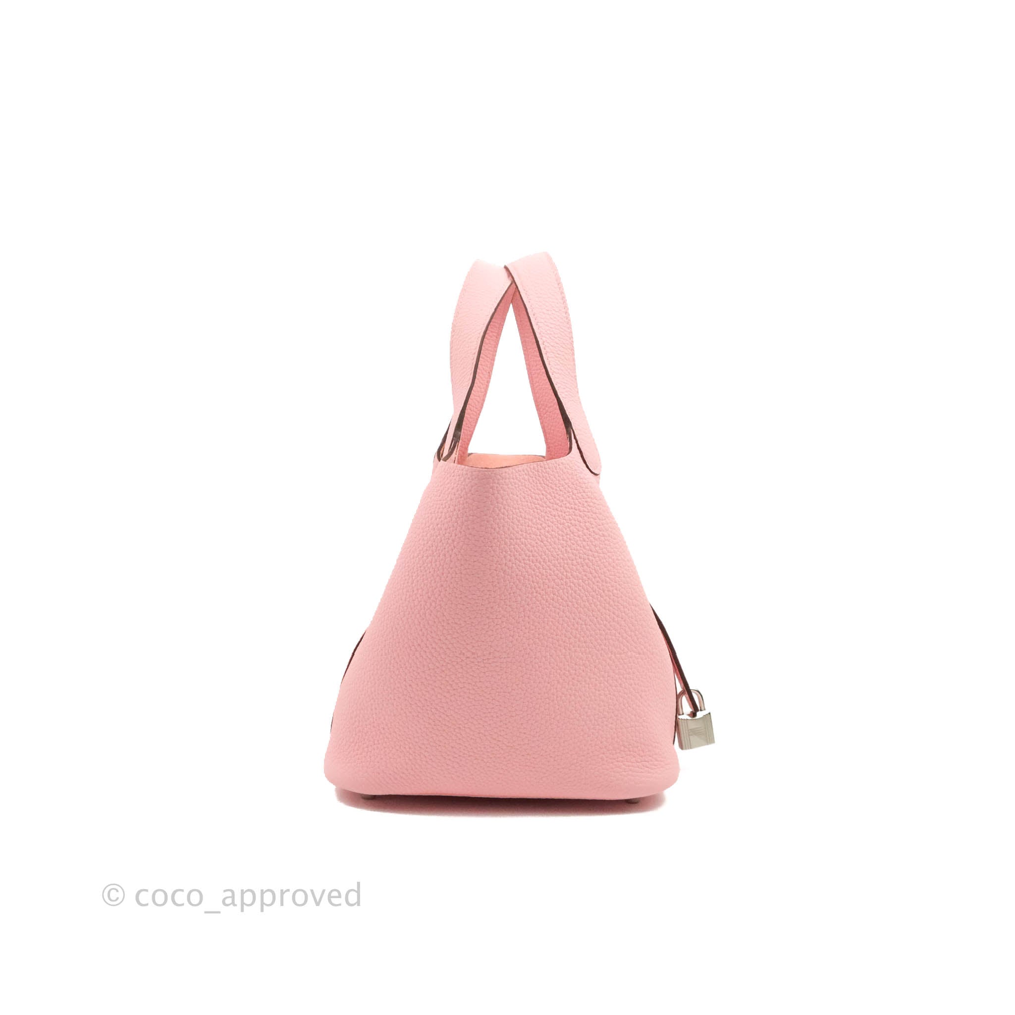 Hermès Picotin Lock 18 Sakura Pink Clemence Silver Hardware – Coco Approved  Studio