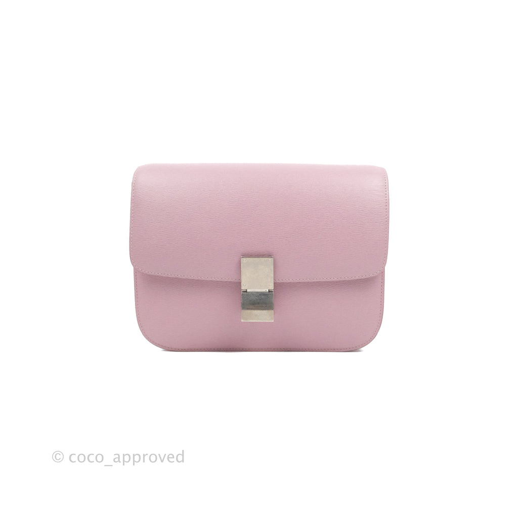 Celine Medium Classic Box Flap Lilac Pink Liege Calfskin