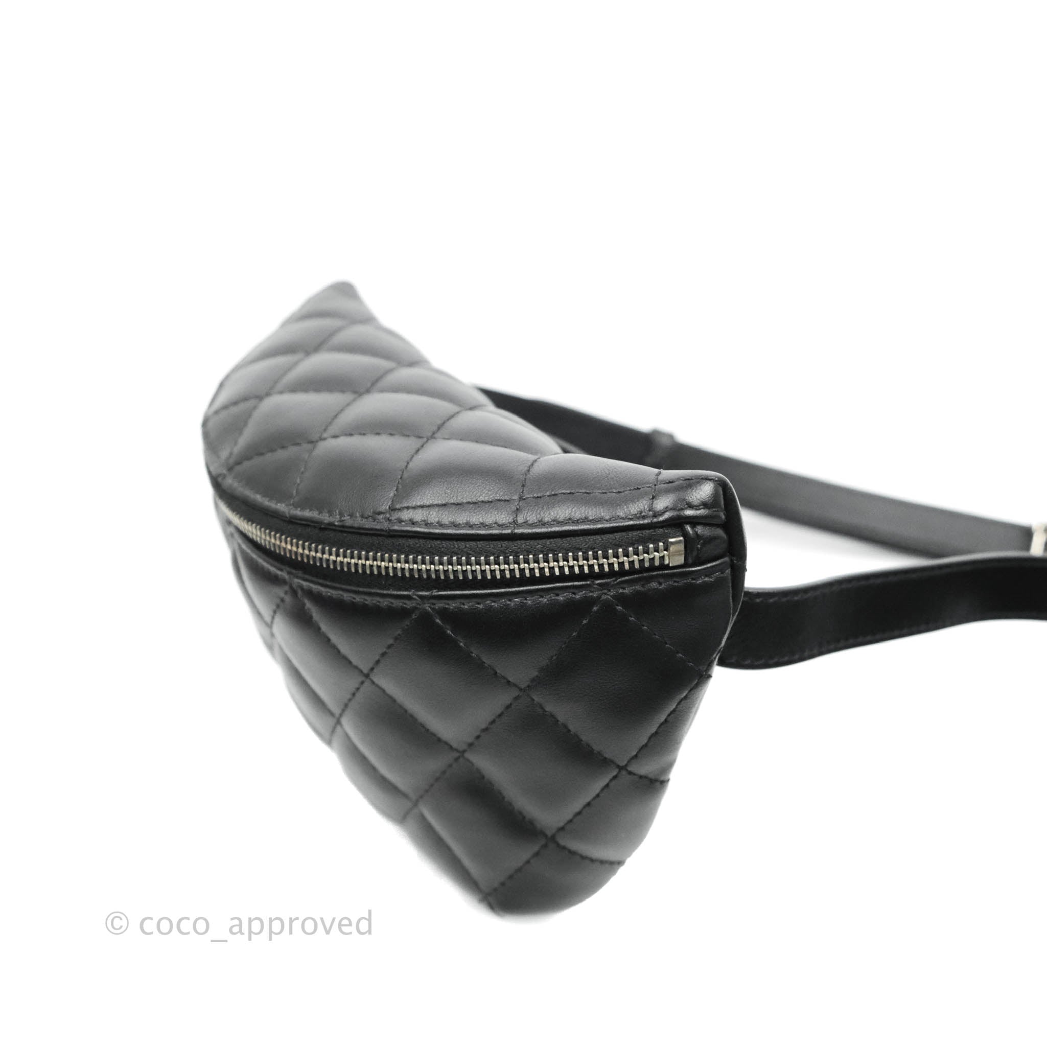 Chanel Uniform Quilted Belt Bag Black SHW  BrandConscious Authentics