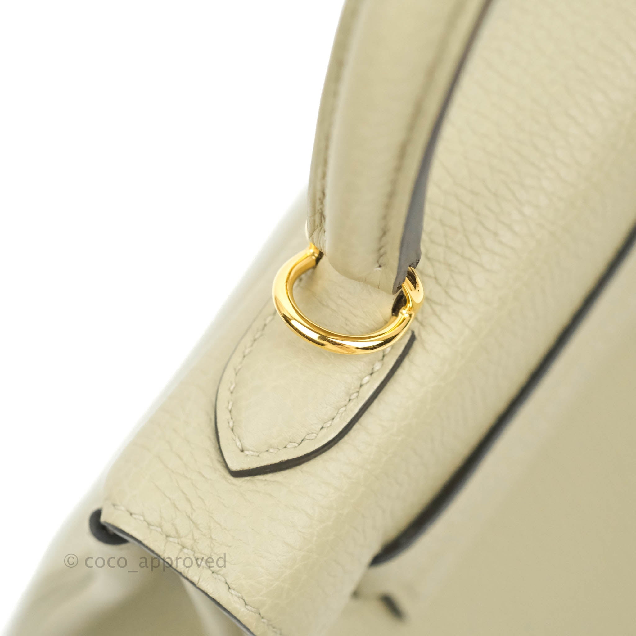 Hermes Kelly Retourne 25 Chai Togo Gold Hardware – Madison Avenue Couture