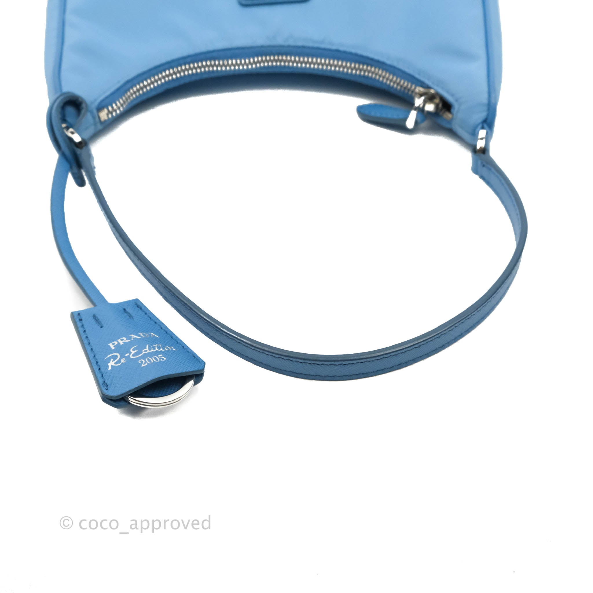 Light Blue Prada Re-edition 2005 Re-nylon Bag