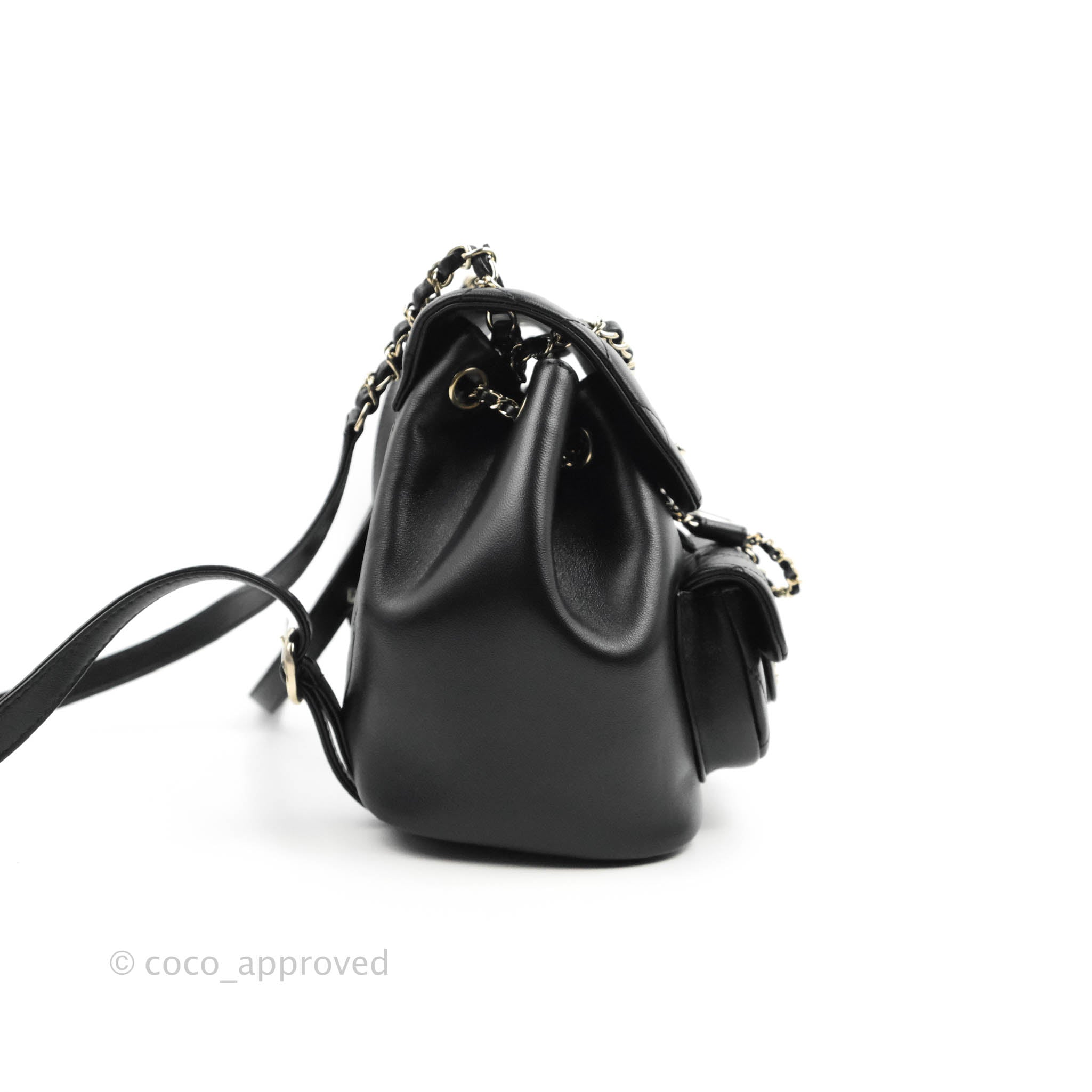 Chanel Quilted Mini Duma Backpack - Black Backpacks, Handbags - CHA964576