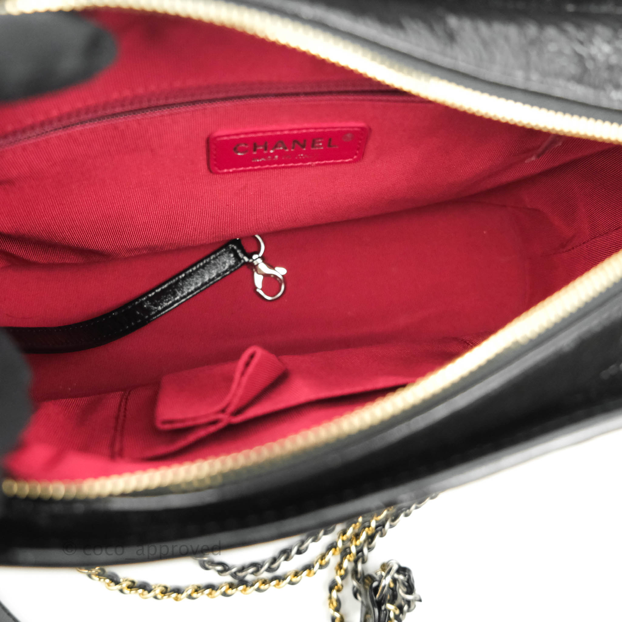 Chanel Gabrielle Hobo Bag AgedSmooth Calfskin Black Metal Small Black in  Aged CalfskinSmooth Calfskin with Blacktone  US