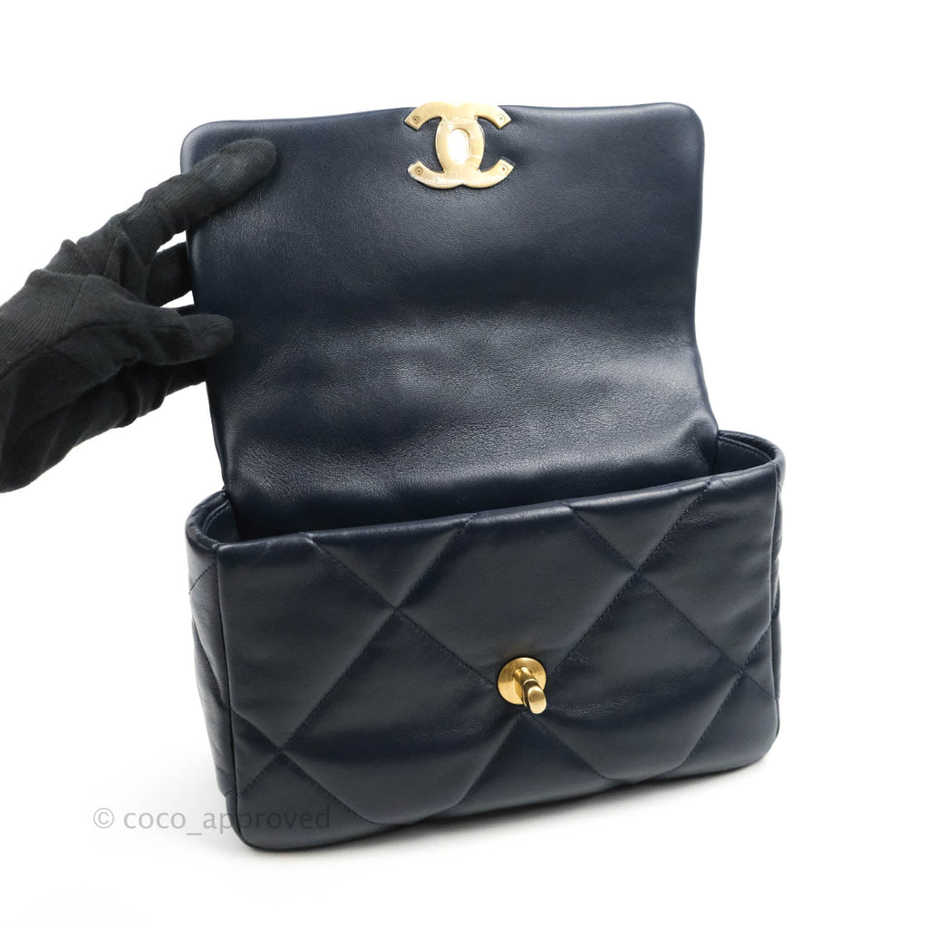 Chanel 19 Small Navy Mixed Hardware