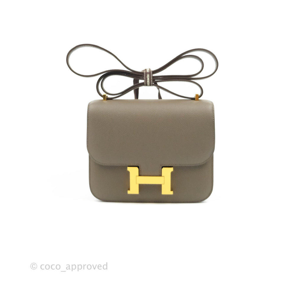 Hermès Constance Mini 18cm Etaine Epsom Gold Hardware