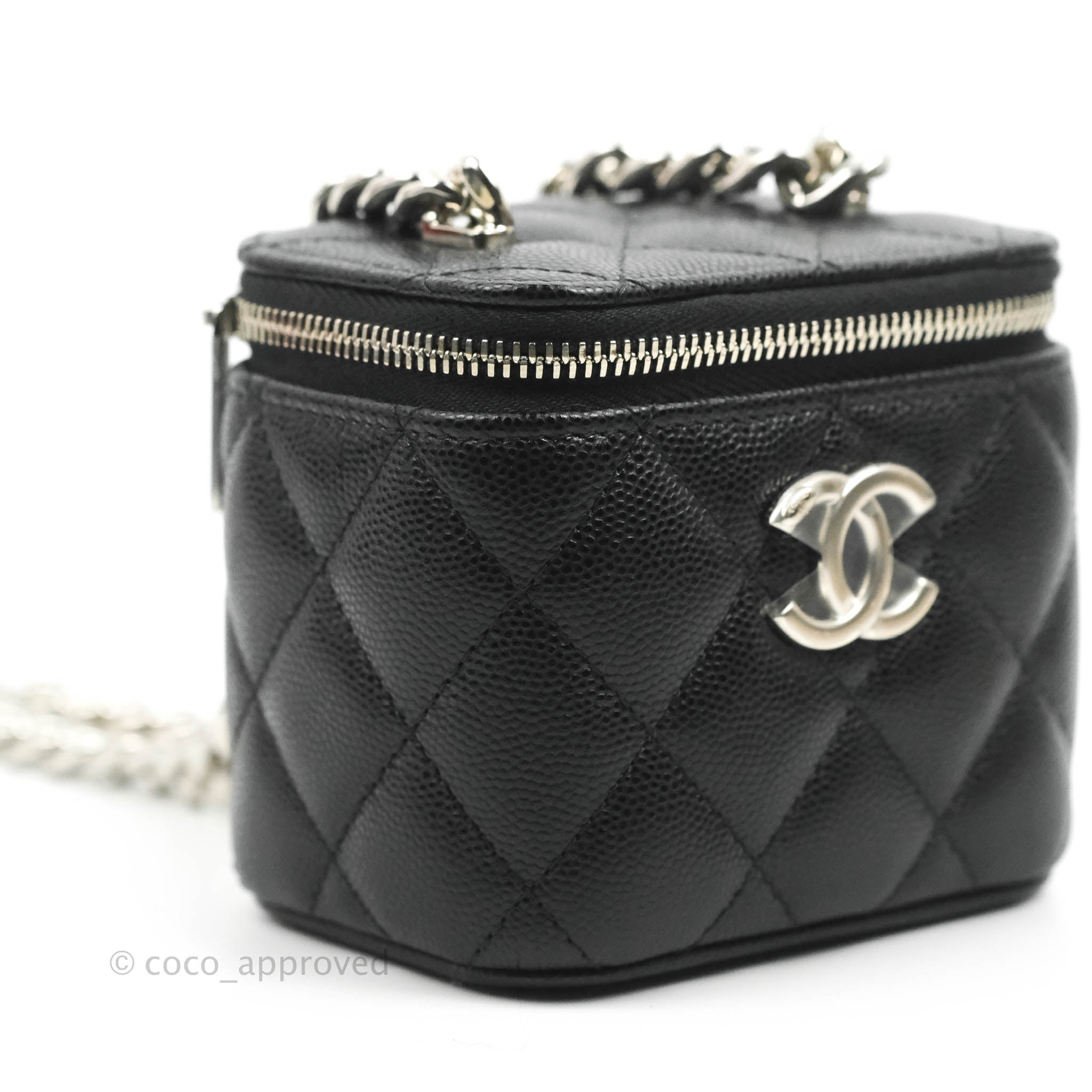 21S BLACK CAVIAR MINI SQUARE VANITY WITH PEARL AND SHORT CHAIN LIGHT G –  AYAINLOVE CURATED LUXURIES