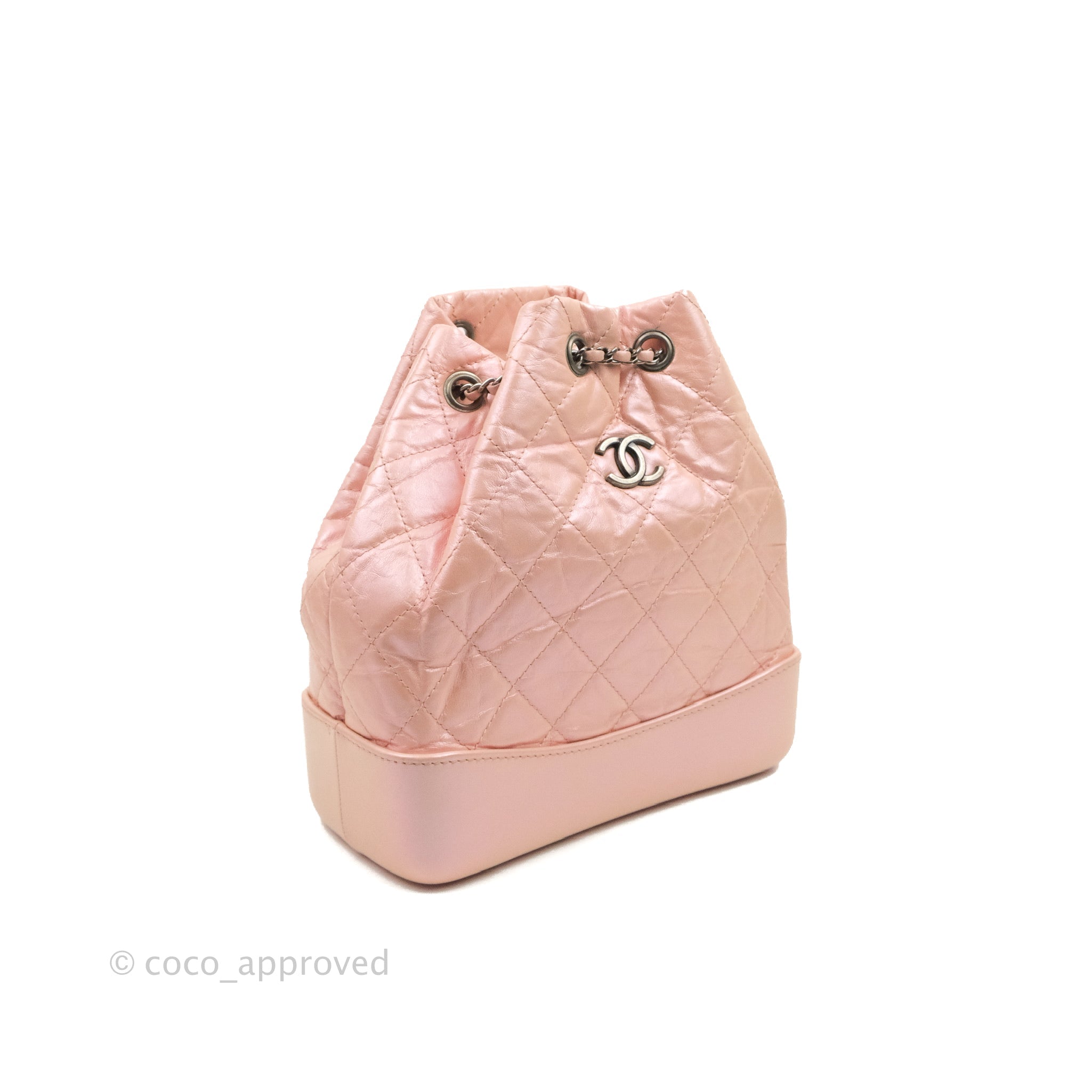 Teenageår Vind Døds kæbe Chanel Small Gabrielle Backpack Iridescent Pink Aged Calfskin – Coco  Approved Studio