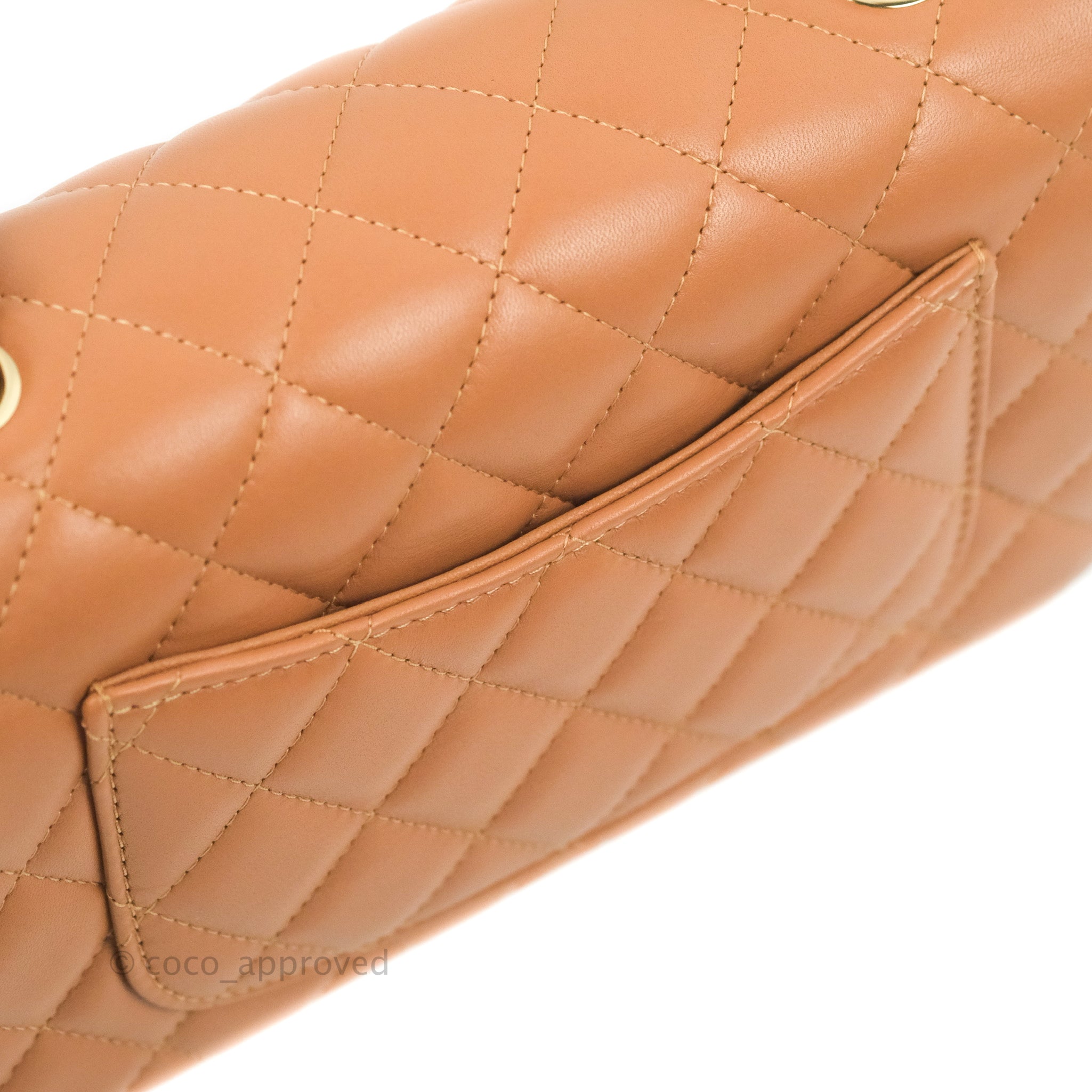 Chanel Quilted Mini Rectangular Flap Caramel Lambskin Gold Hardware 21 –  Coco Approved Studio