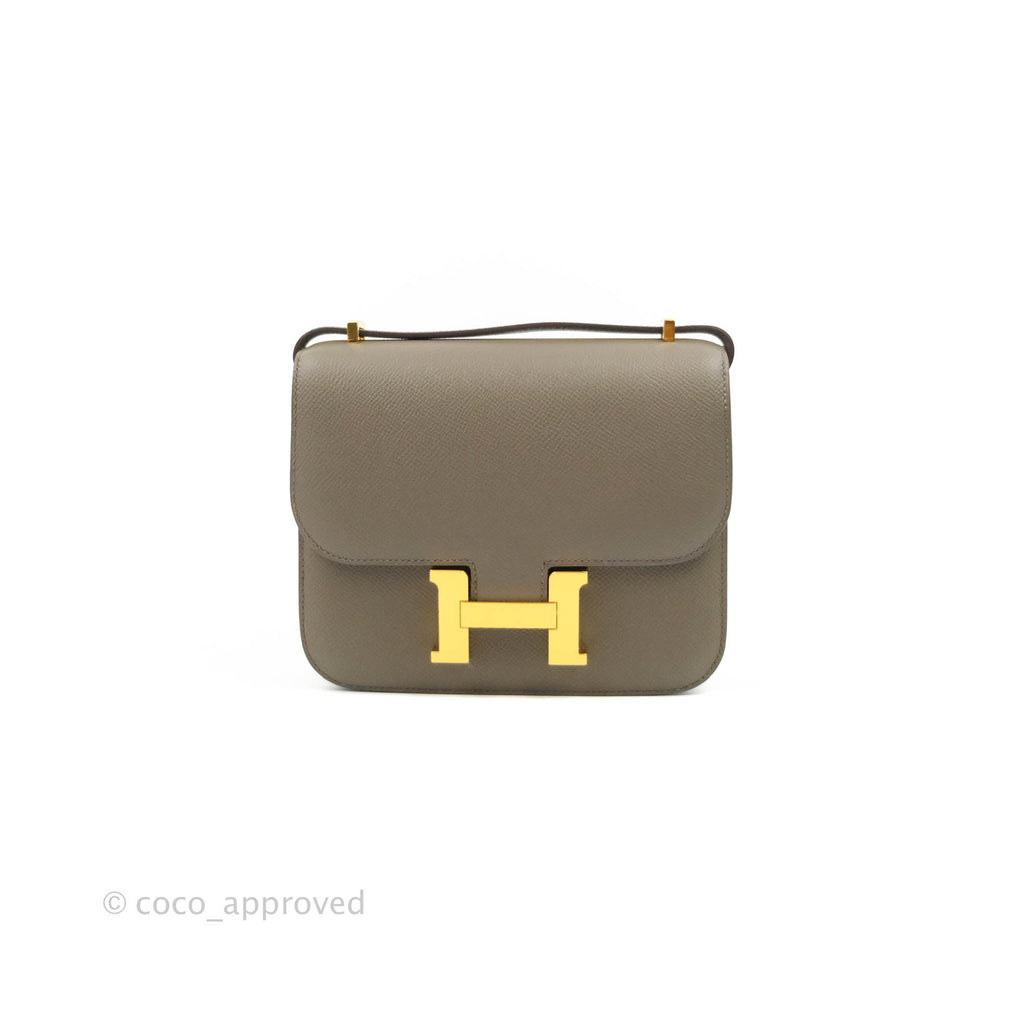 Hermès Constance Mini 18cm Etaine Epsom Gold Hardware