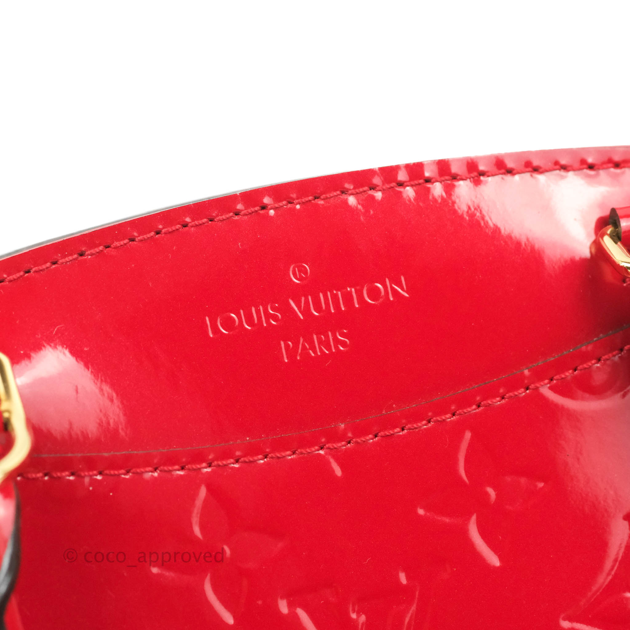 Louis Vuitton Vernis Brea PM NM Cerise – Coco Approved Studio