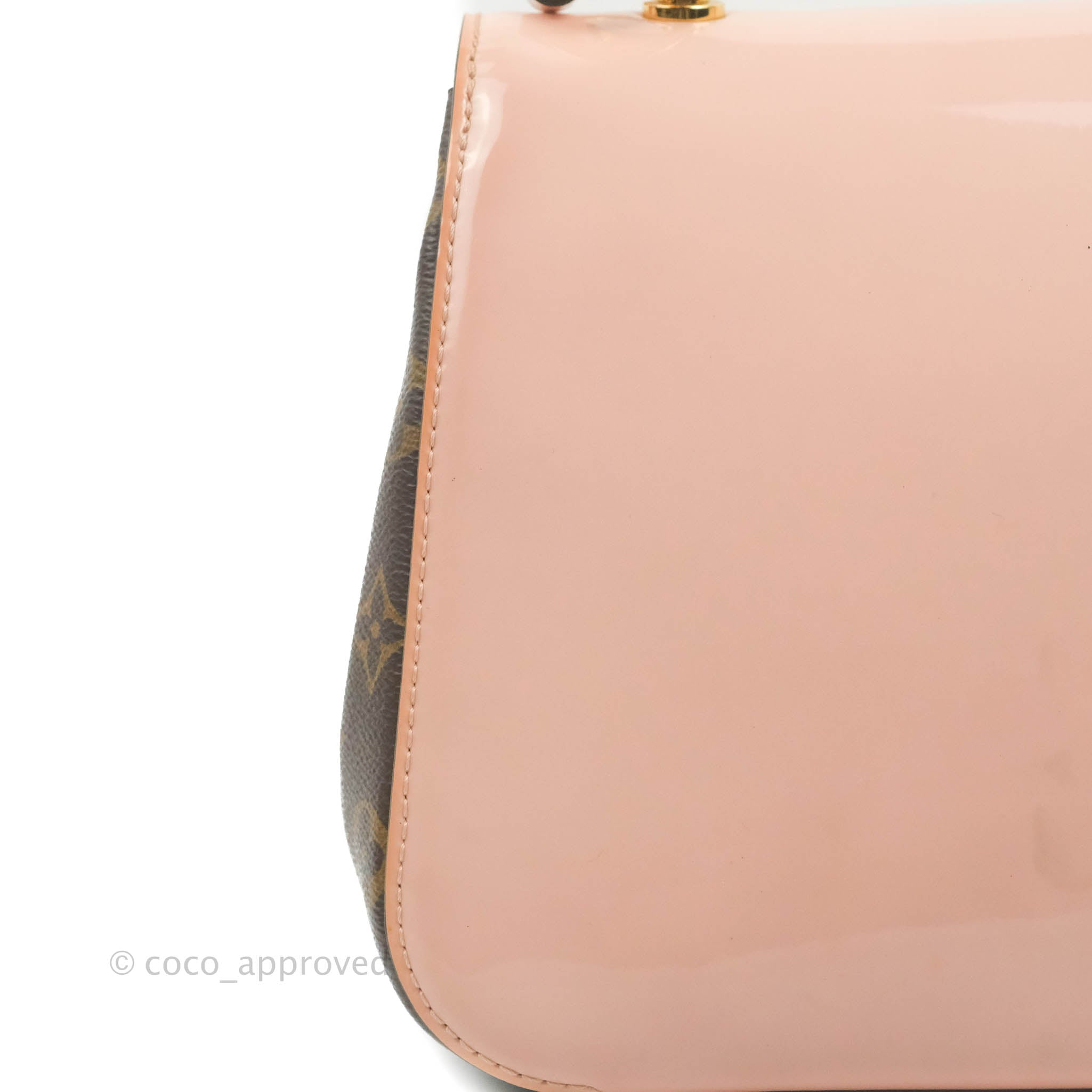 Louis Vuitton Cherrywood PM Handbag Patent Monogram Canvas – Coco