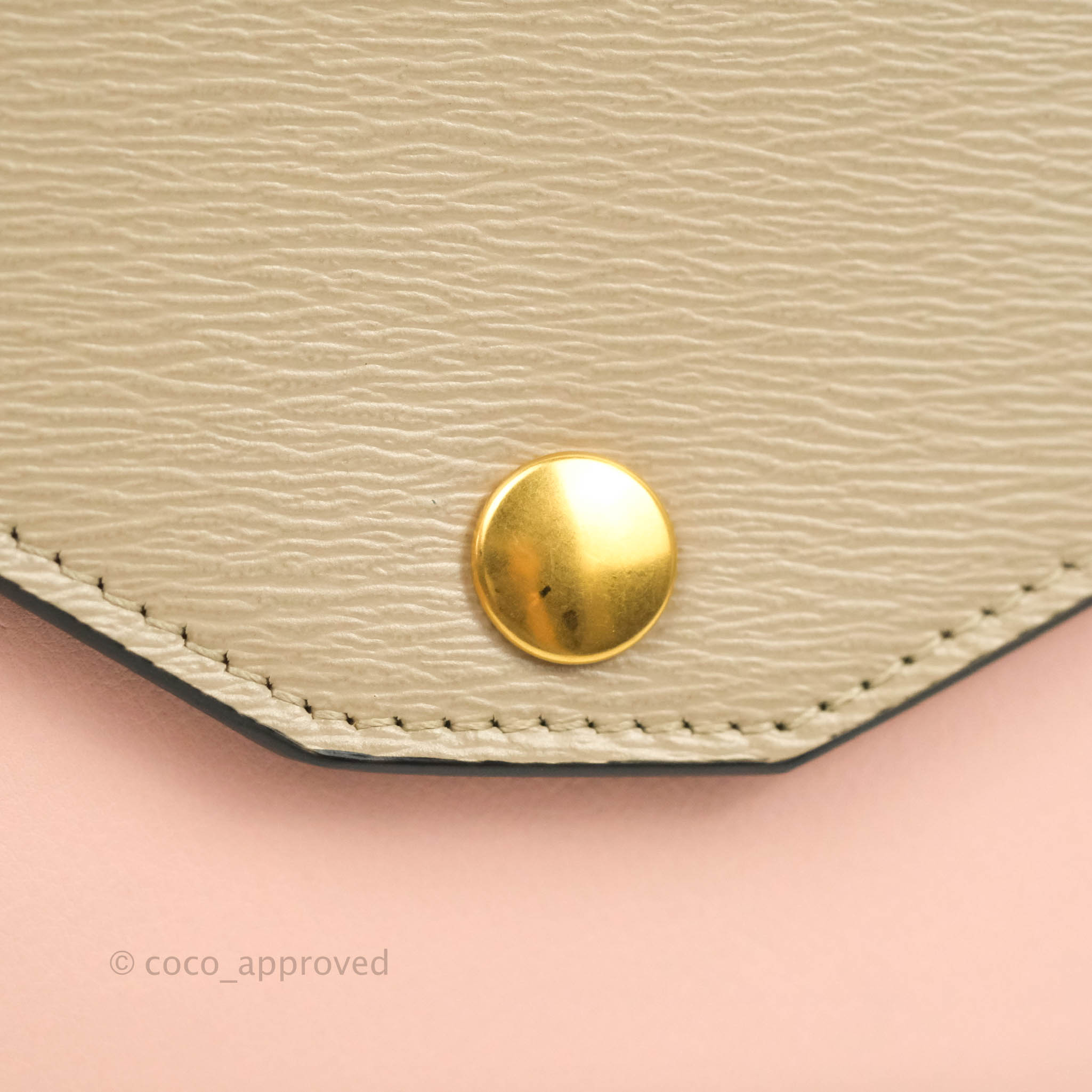 Celine Pocket Envelope Wallet on Chain Beige/Pink/Black – Coco