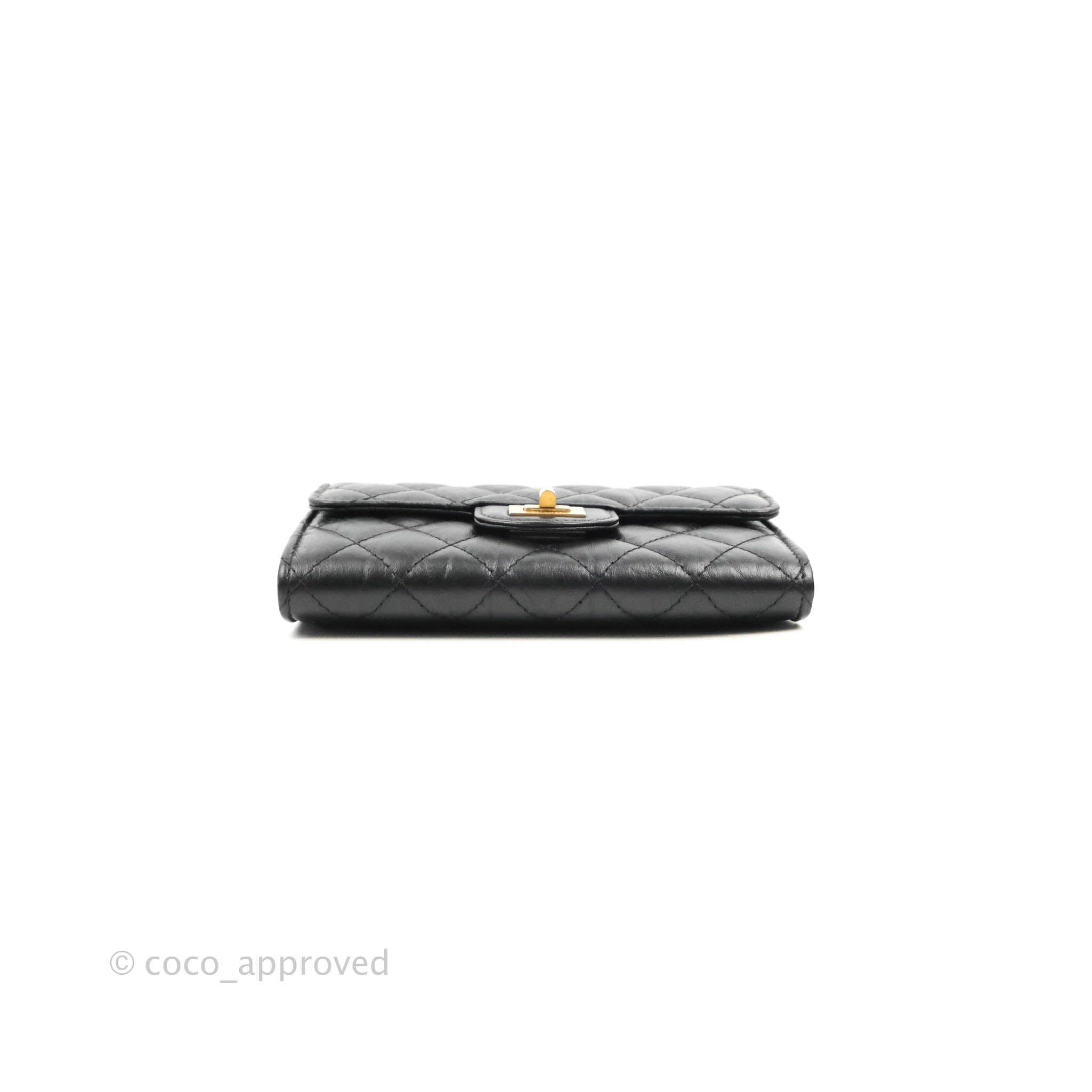 Chanel Reissue 2.55 Clutch With Chain Black Crumpled Calfskin