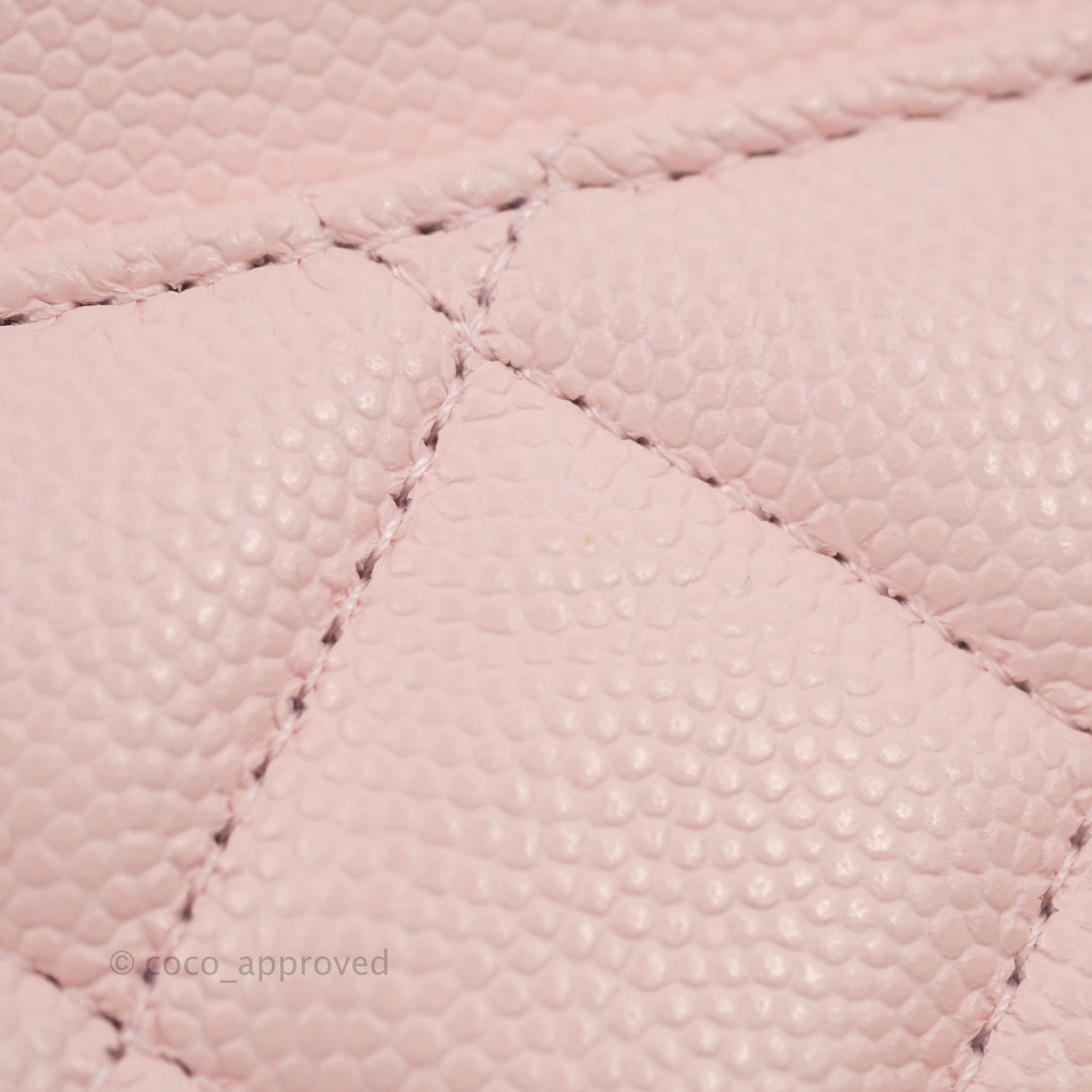 Chanel Quilted Classic Wallet on Chain WOC Light Pink Caviar