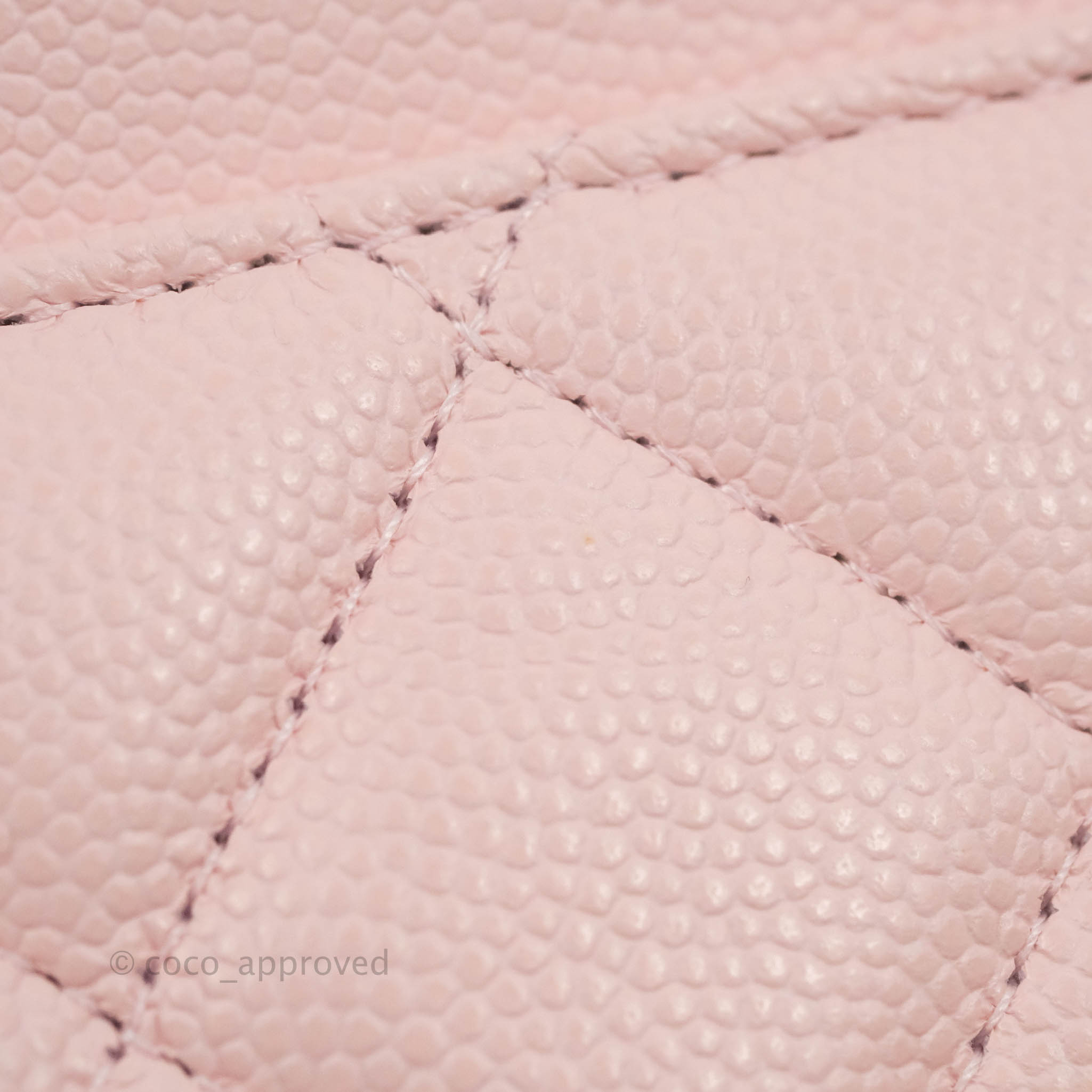 CHANEL Lambskin Quilted Wallet On Chain WOC Light Pink 1267718