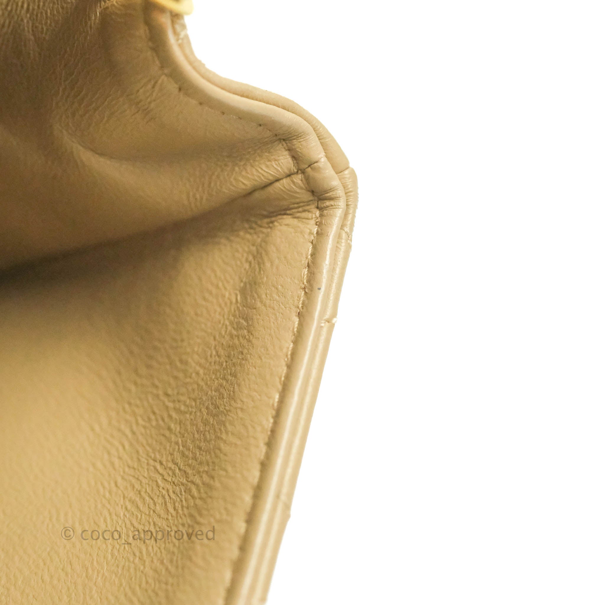 Chanel Vintage Small Single Full Flap Bag Beige Lambskin 24K Gold Hard –  Coco Approved Studio