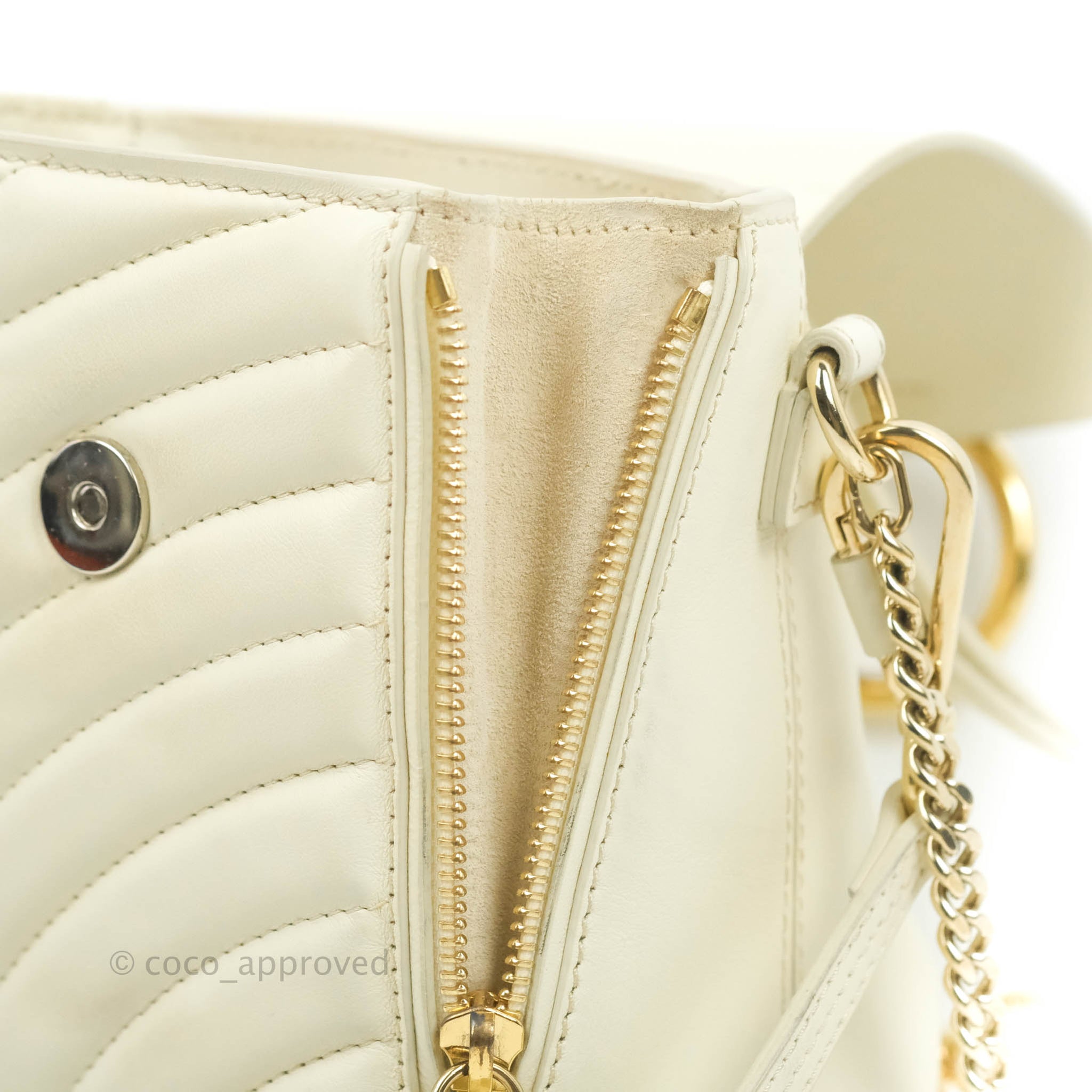 chloe faye mini backpack off white Chloé Mini Faye Backpack Ivory White Calfskin – Coco Approved Studio