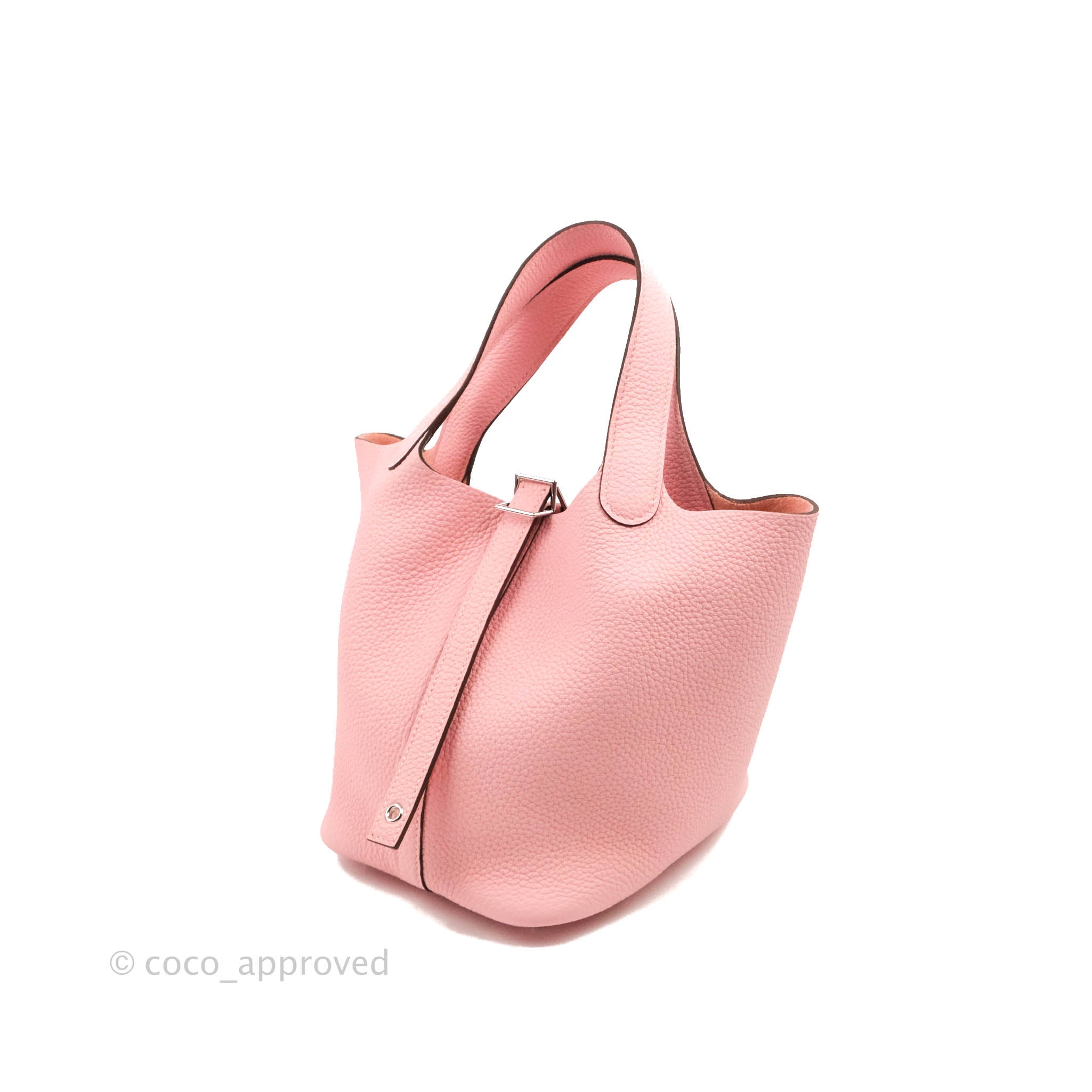 Hermes Picotin Lock 22 Bag 3Q Rose Sakura Clemence SHW