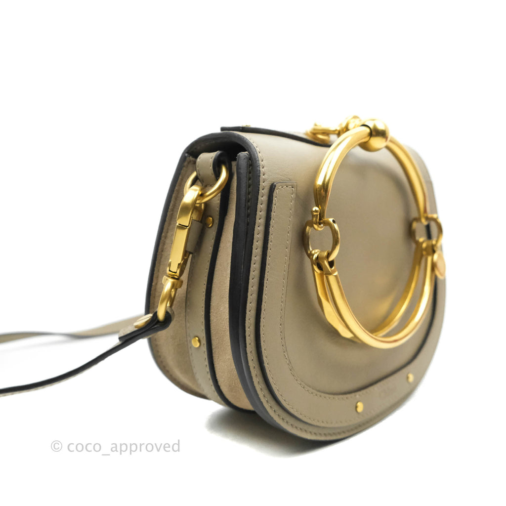 Chloé Nile Crossbody Bag Motty Grey Calfskin