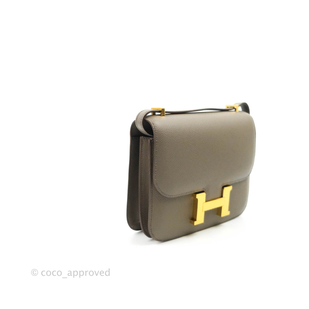 Hermès Constance Mini 18cm Etaine Epsom Gold Hardware